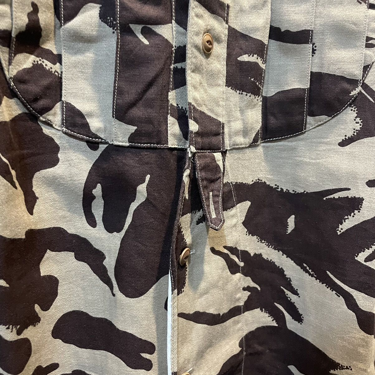 Haversack × Japanese Brand Haversack Japan Camouflage Herringbone Collarless Shirt Size US M / EU 48-50 / 2 - 10 Thumbnail