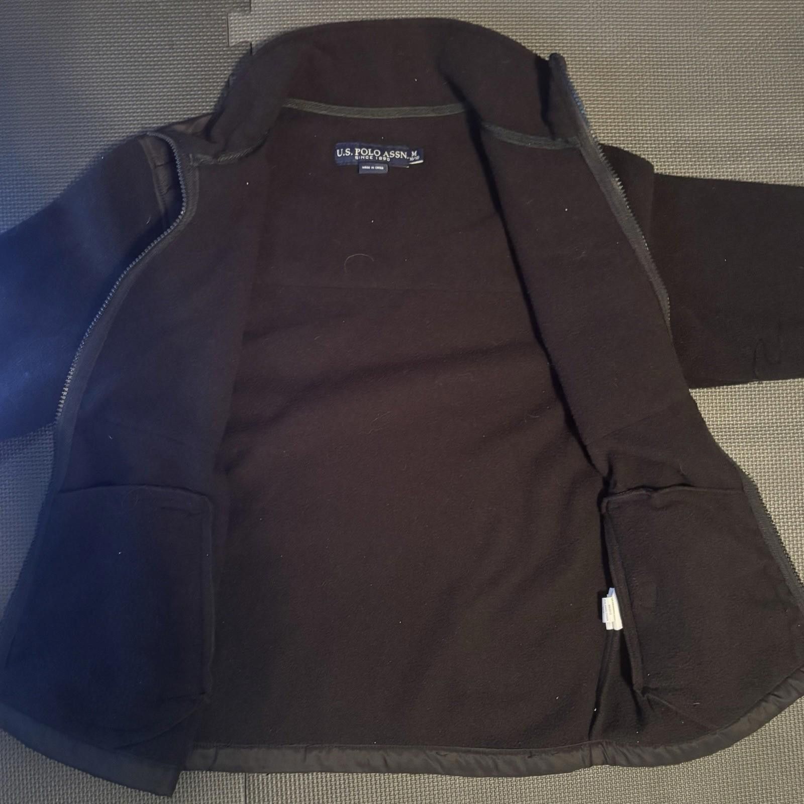 U.S. Polo Assn. U.S. POLO ASSN. Jacket Pocket Golf Medium Black Fleece Coat Size US M / EU 48-50 / 2 - 7 Thumbnail