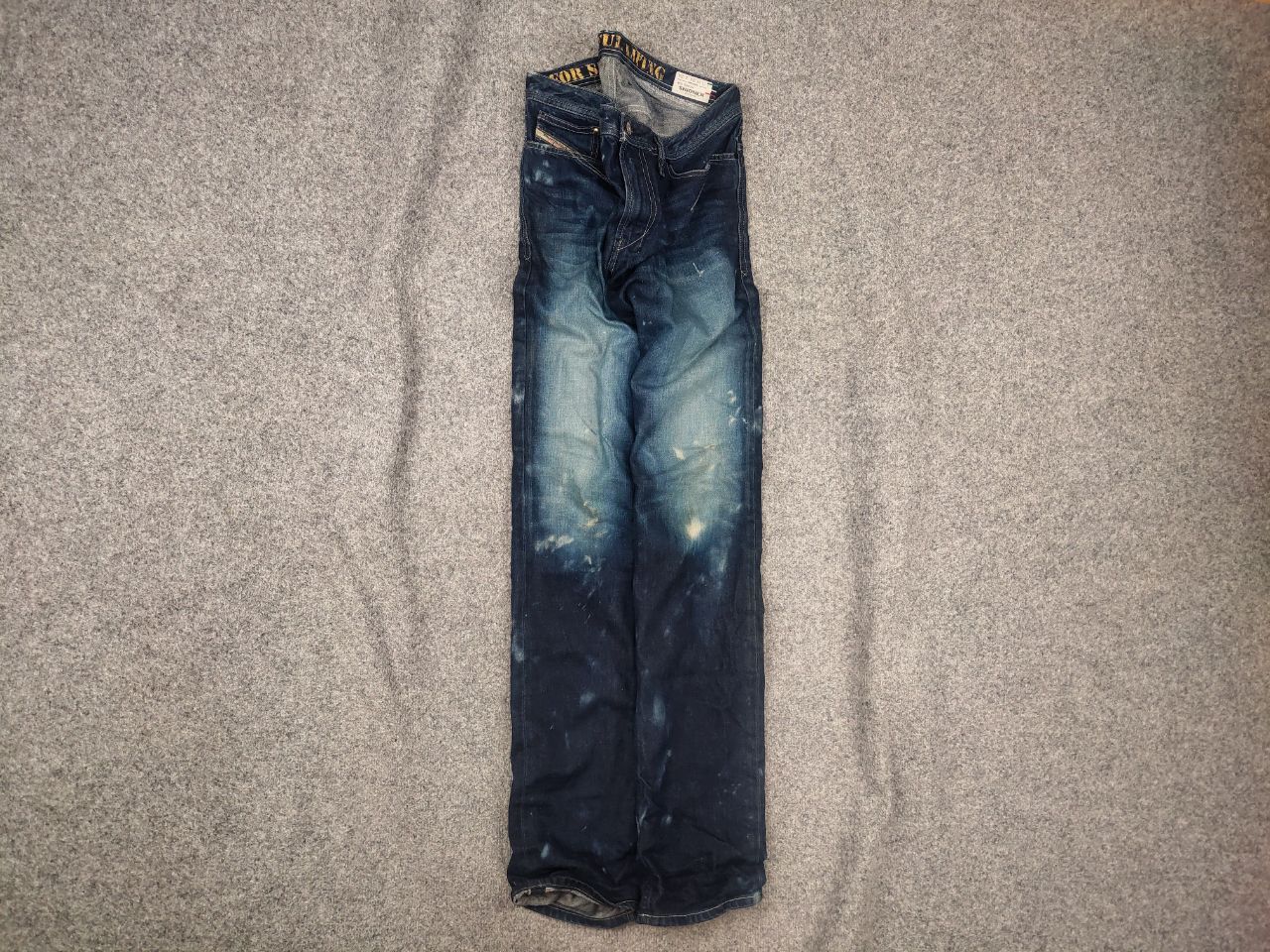 Diesel shioner Dark dyed Faded Denim Jeans Vintage Style