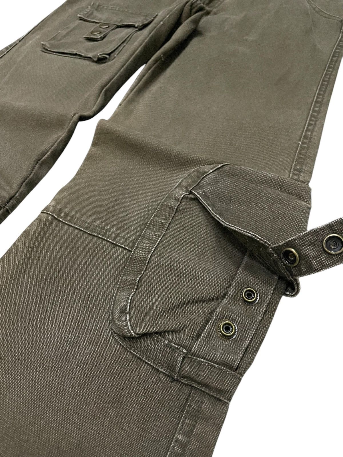 5351 POUR LES HOMMES × Le Grande Bleu (L.G.B.) Identity Japan gasmask 3D Pocket Faded Brown Pants Size US 28 / EU 44 - 6 Thumbnail