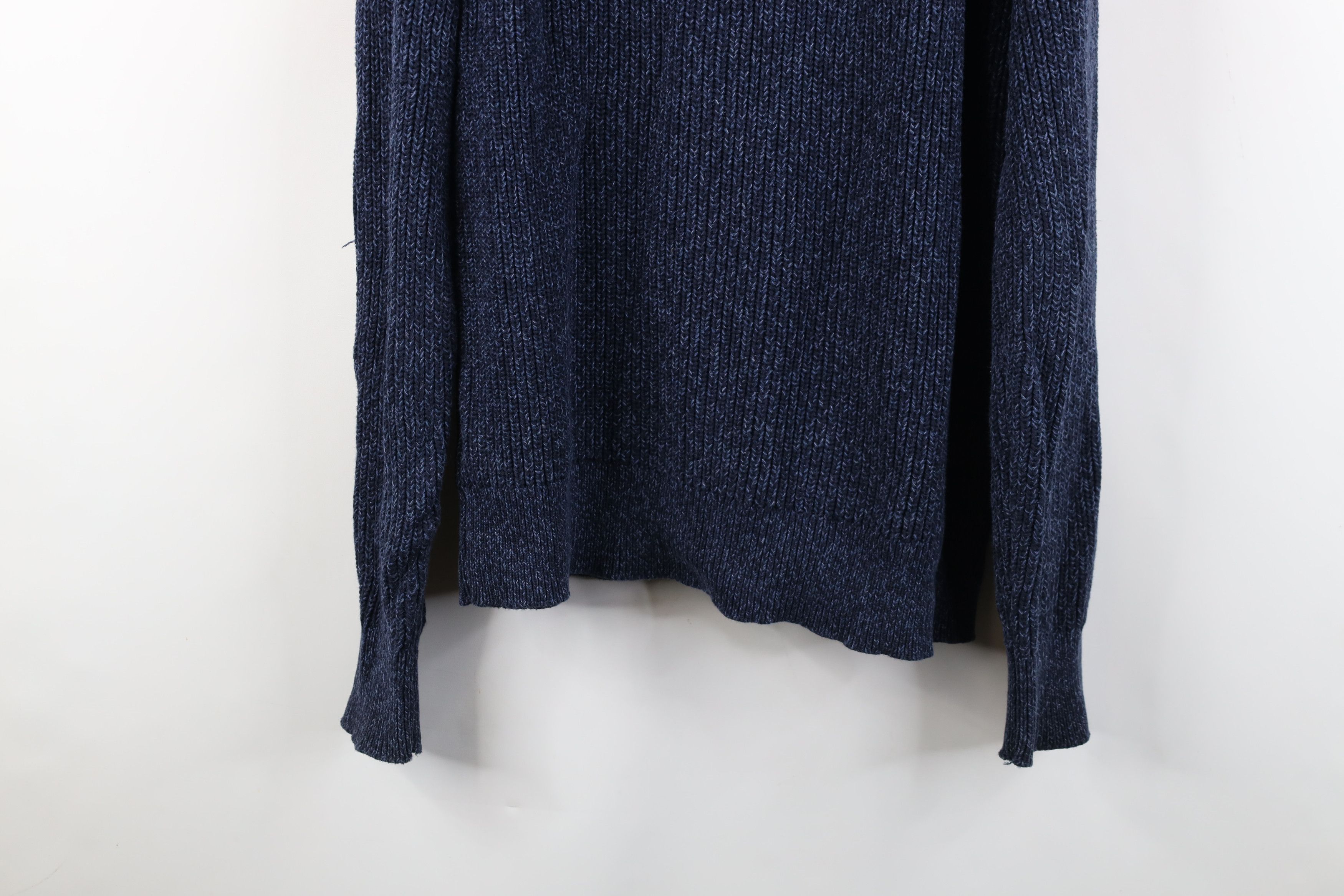 J.Crew J Crew Chunky Ribbed Knit Crewneck Sweater Heather Blue Size XL / US 12-14 / IT 48-50 - 12 Thumbnail