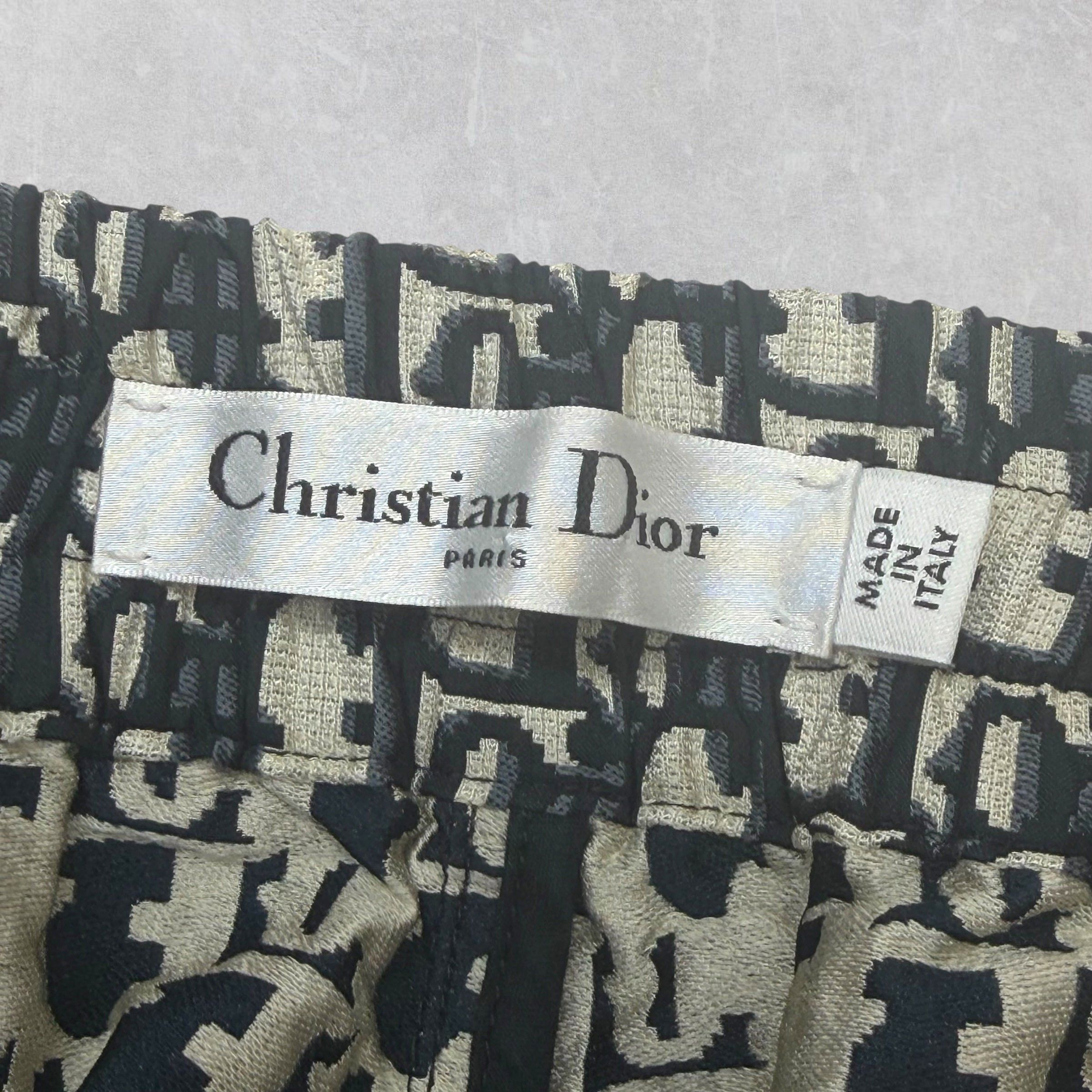Dior Dior Oblique Technical Taffeta Jacquard Shorts 6 Size US 27 - 5 Thumbnail