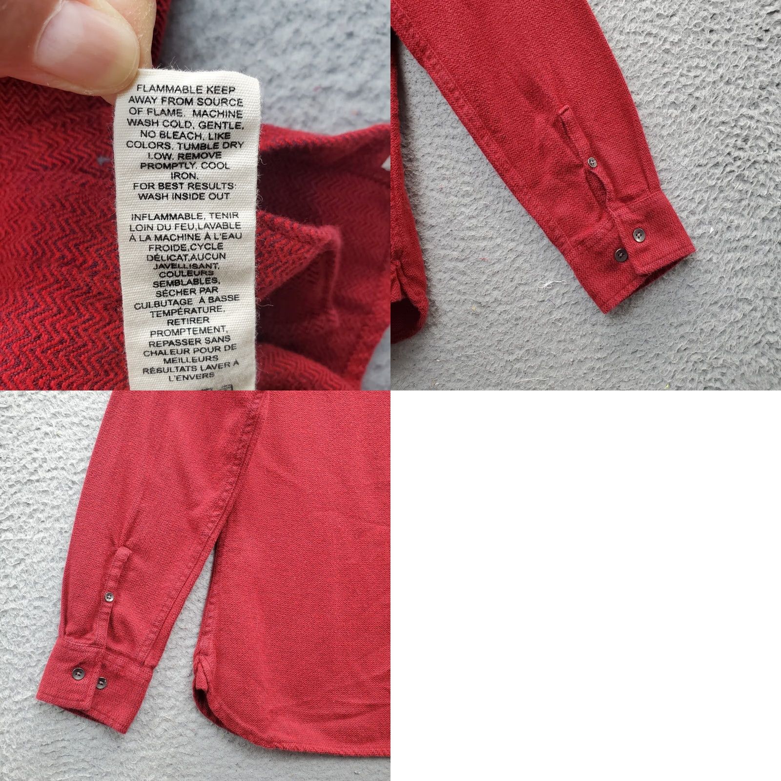 Vintage Woolrich Shirt Women M Dark Red Detail Chest Pockets Long Sleeve Button Up Size M / US 6-8 / IT 42-44 - 8 Thumbnail