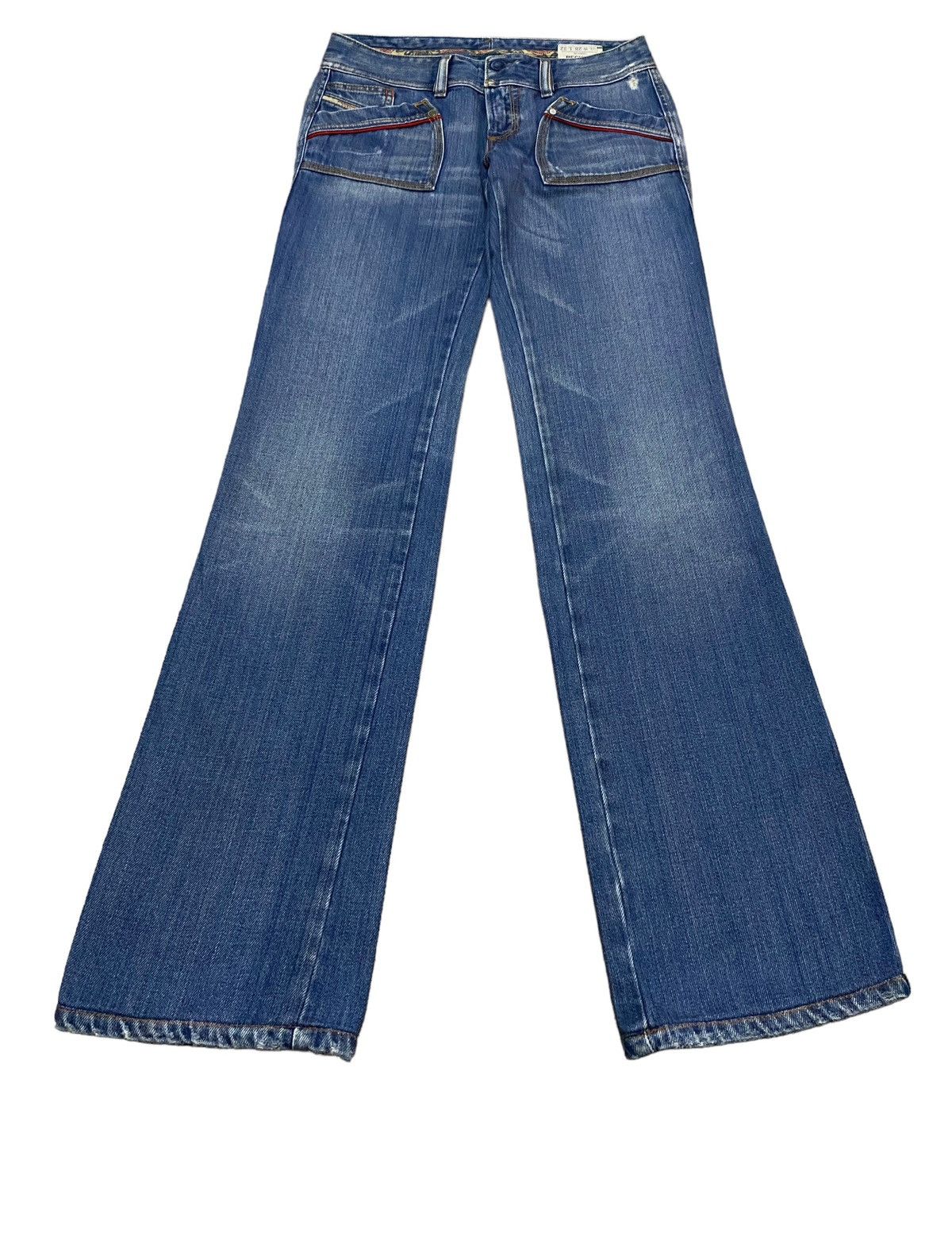 Diesel × If Six Was Nine × Vintage Rare Design Vintage Brand Diesel Flared Jeans 1990s Size US 28 / EU 44 - 1 Thumbnail