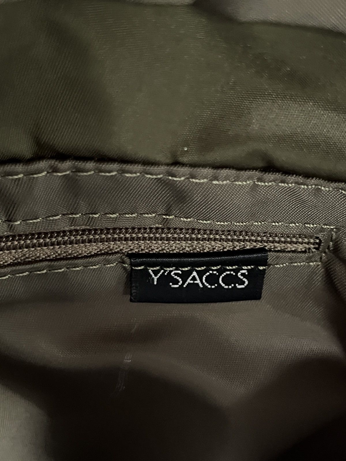 Yohji Yamamoto 2000's Yohji Yamamoto Y’saccs Nylon Hobo Bag Size ONE SIZE - 9 Thumbnail