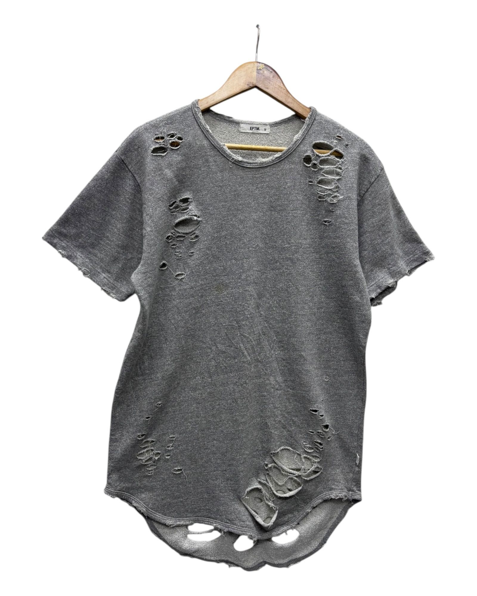 Helmut Lang EPTM PUNK DISTRESSED BULLET HOLES SHIRT Size US M / EU 48-50 / 2 - 2 Thumbnail