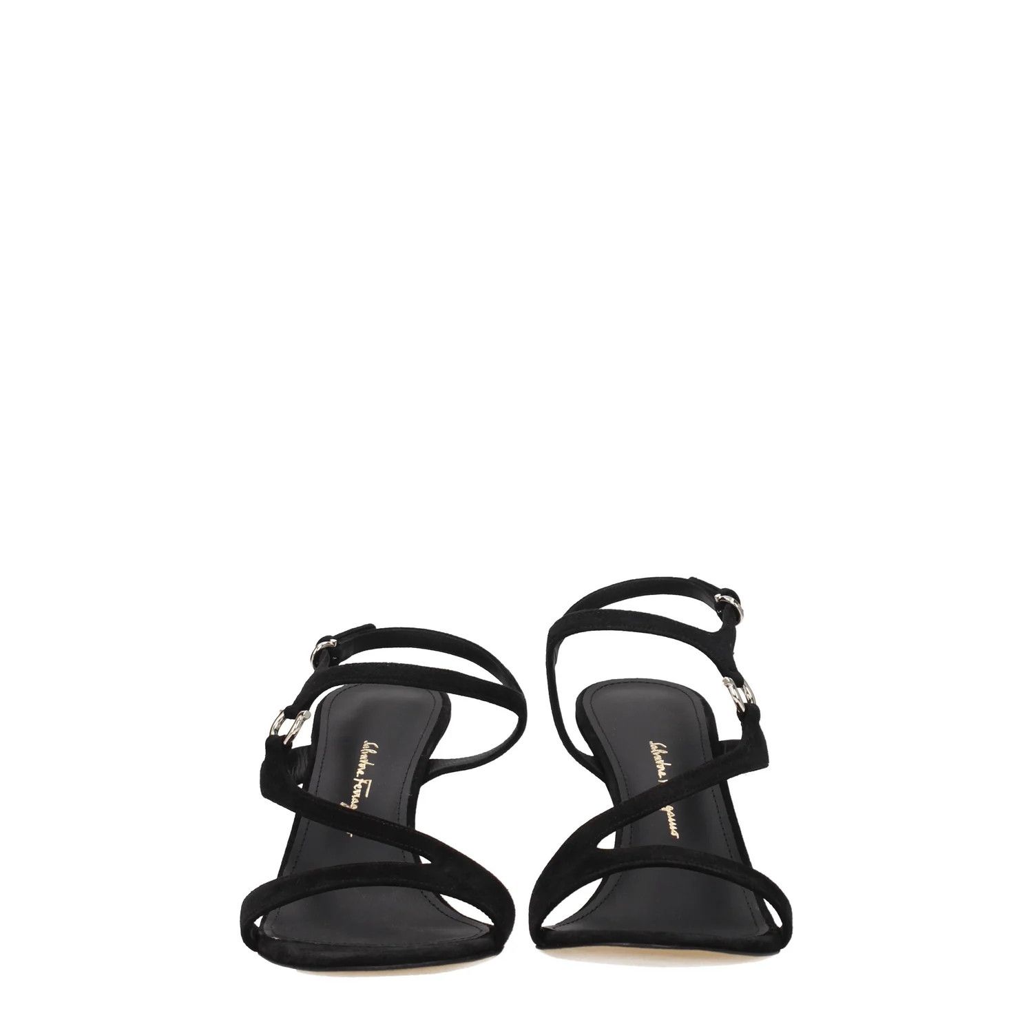 Salvatore Ferragamo ob1o1e1224 Suede Sandals in Black Size US 6.5 / IT 36.5 - 3 Thumbnail