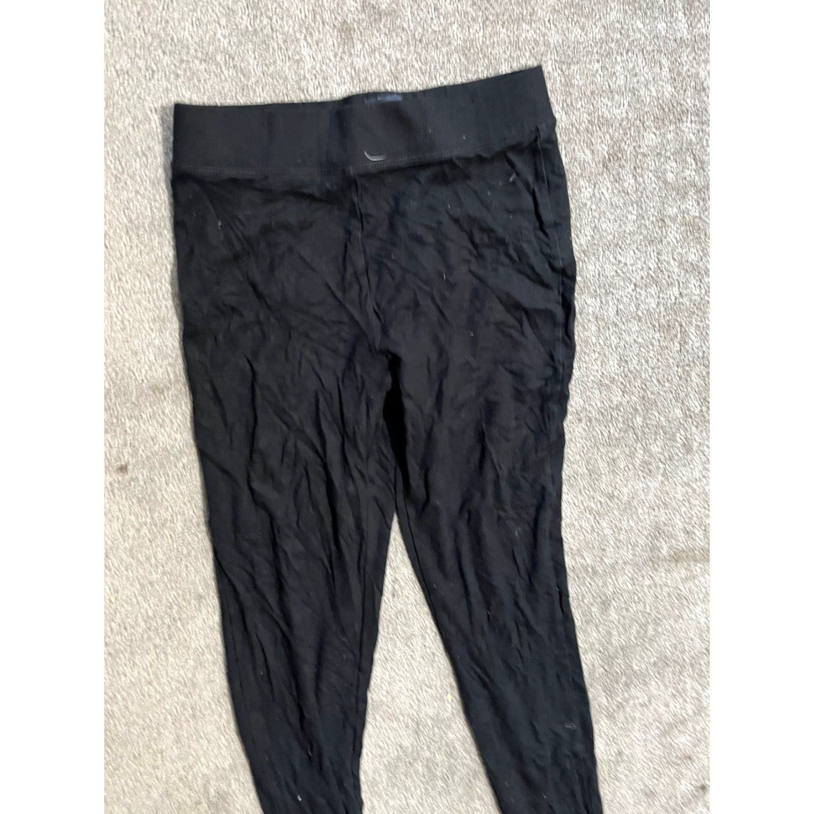Gap VINTAGE Gap Leggings Sweatpants Women Black Pull On Active Pants XS Size 26" / US 2 / IT 38 - 2 Thumbnail