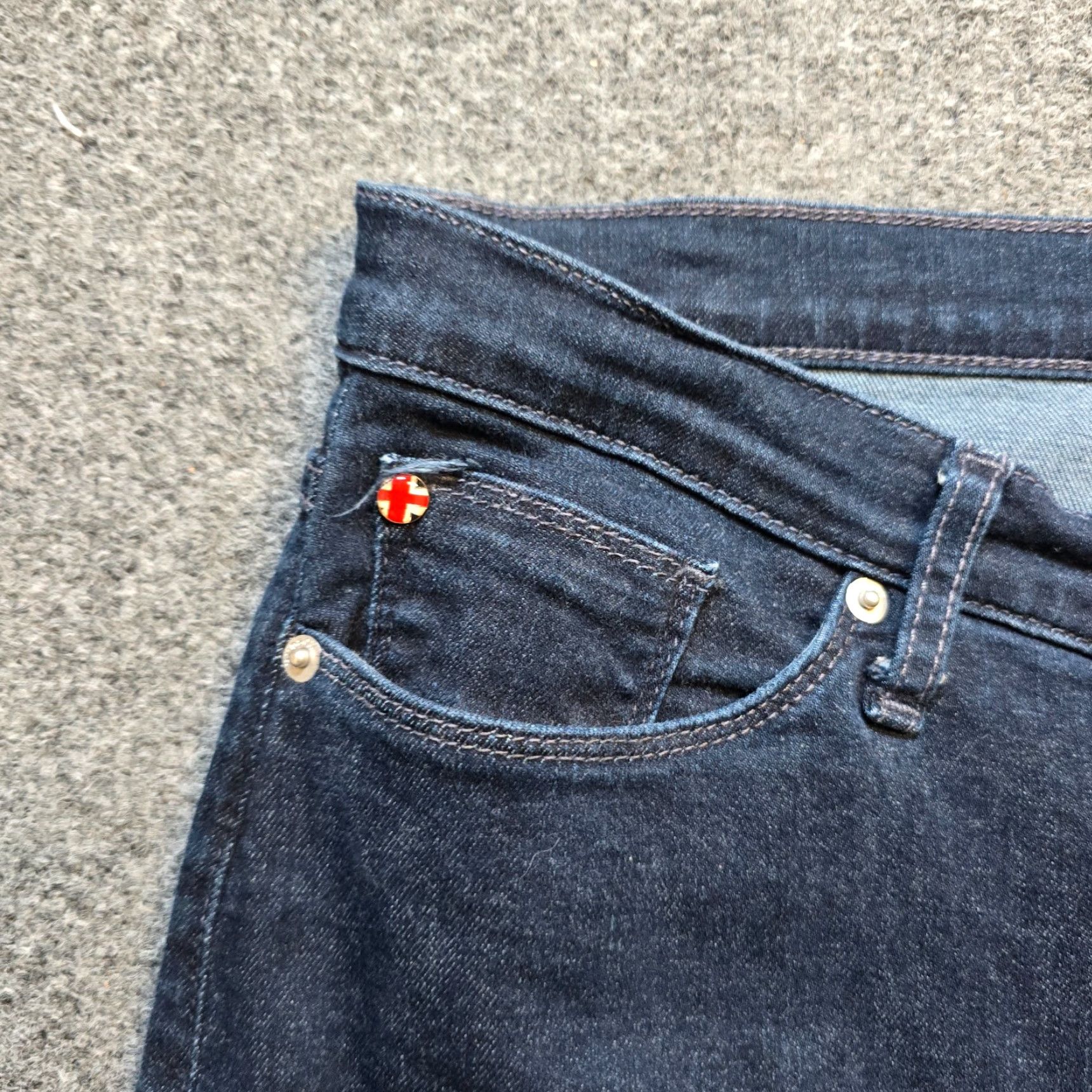 Hudson Hudson Jeans Womens 31 Raw Hem Bootcut Crop Natalie Midrise Denim Jeans Blue 5-Pocket Regular Stretch Vintage: No (If not vintage) Size 24" / US 00 / IT 34 - 3 Thumbnail