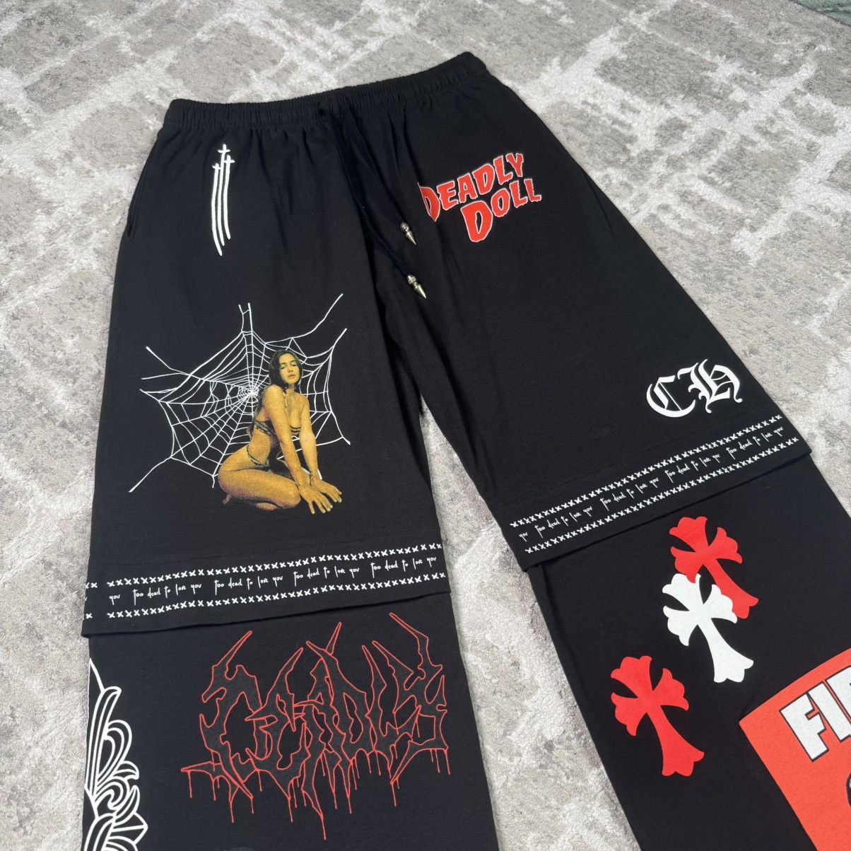 Chrome Hearts Deadly doll sweatpants Size US 33 - 5 Thumbnail