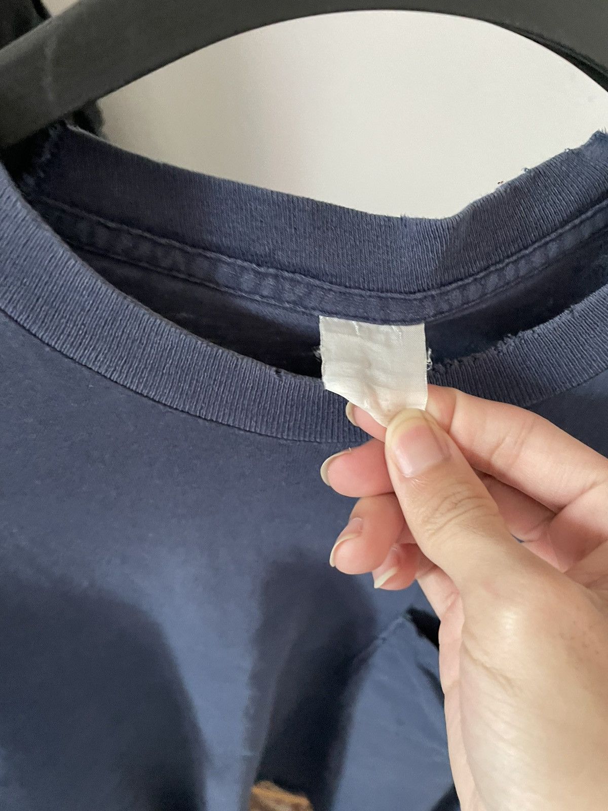 Vintage Vintage 90s Blank Pocket Tee – Natural Sun Fade Size US M / EU 48-50 / 2 - 2 Thumbnail