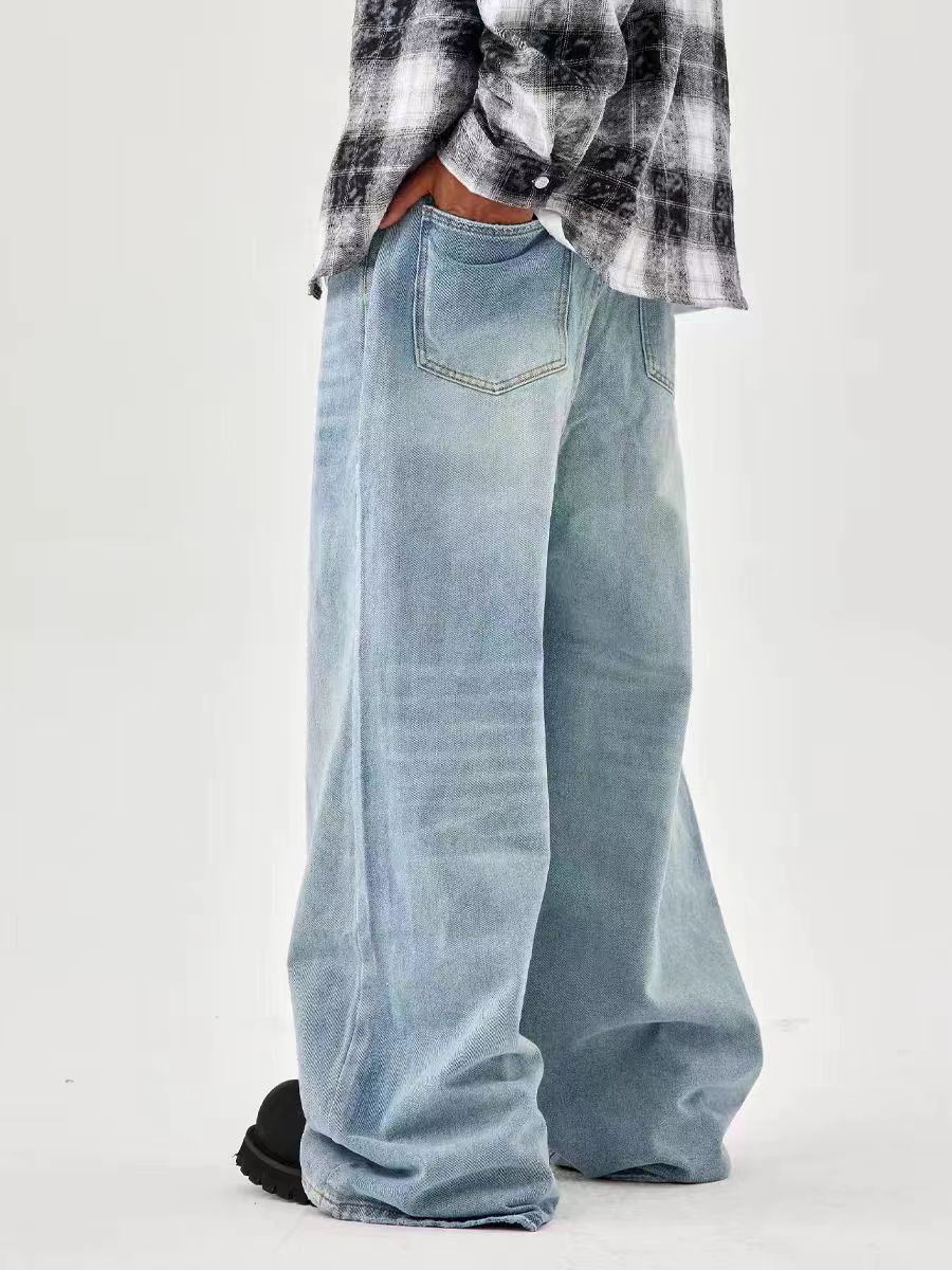 Japanese Brand × Vintage Vintage Light Blue Washed Loose Simple Jeans Size US 28 / EU 44 - 4 Thumbnail