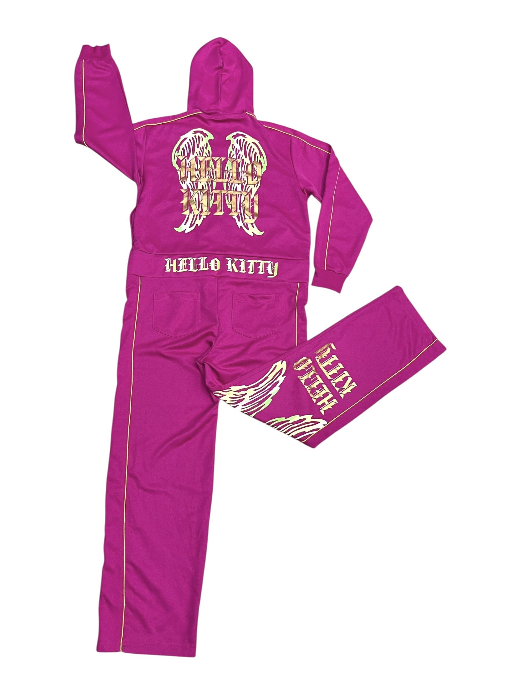 Anime DOPE💖 Y2K Hello Kitty Angel Wings Hoodie Jumpsuit © 2009 Size 27" / US 4 / IT 40 - 1 Thumbnail