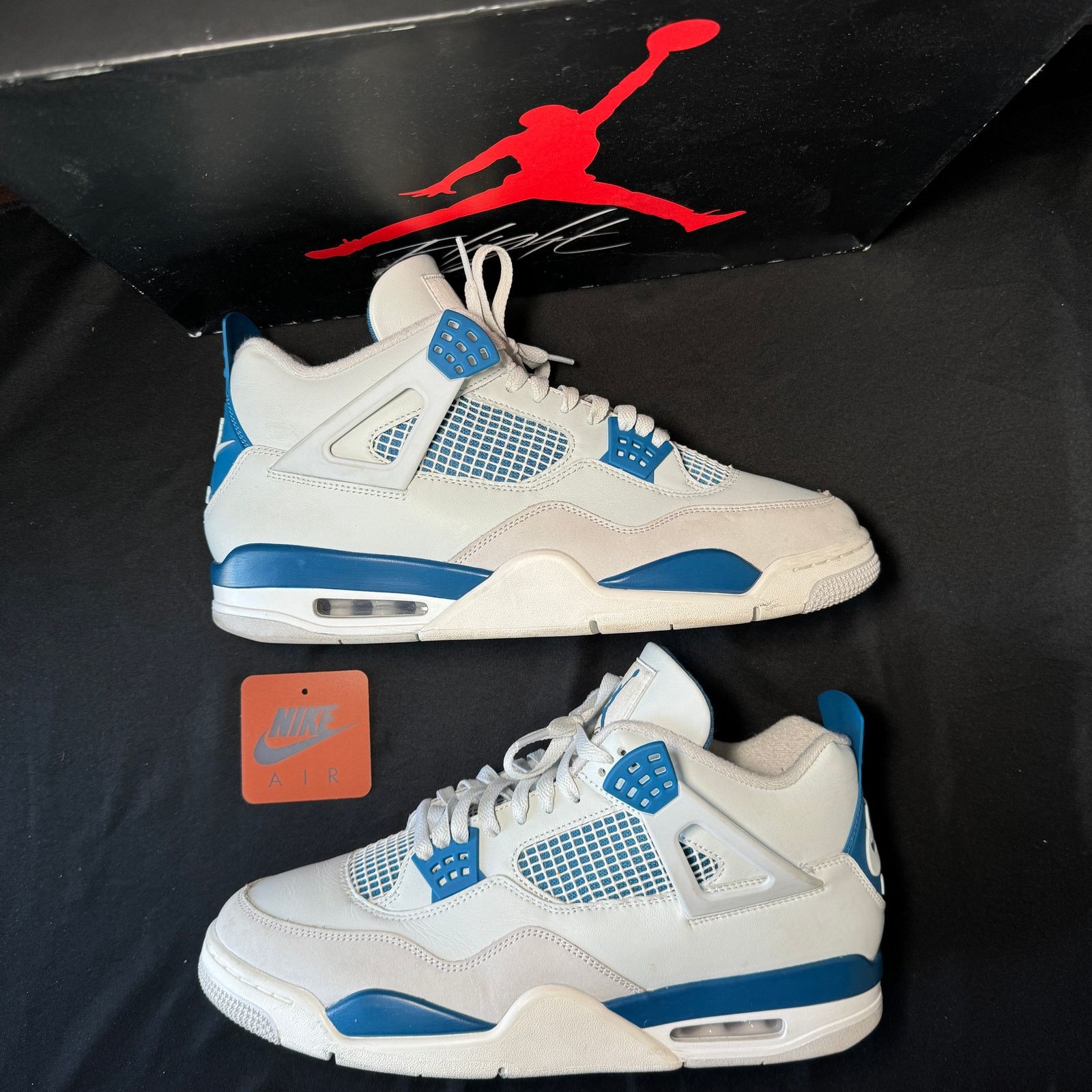 Jordan Brand × Nike Size 13 - Air Jordan 4 Retro Military Blue 2024 Men's Shoes Size US 13 / EU 46 - 2 Thumbnail