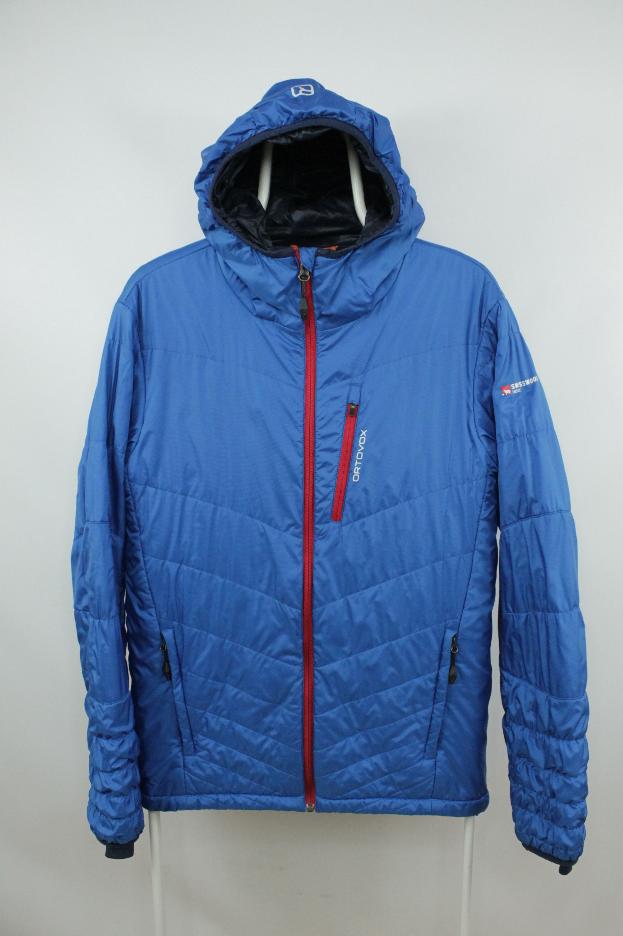 image of Ortovox Swisswool Piz Bianco Jacket in Blue, Men's (Size Medium)