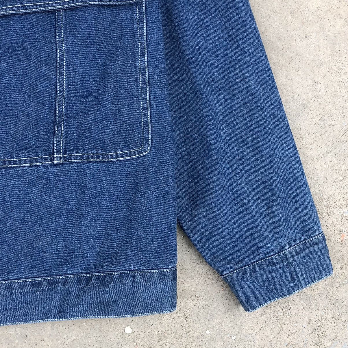 Vintage Vintage Minoya Co.Man Baggy Denim Jacket With Pockets Size US L / EU 52-54 / 3 - 5 Thumbnail