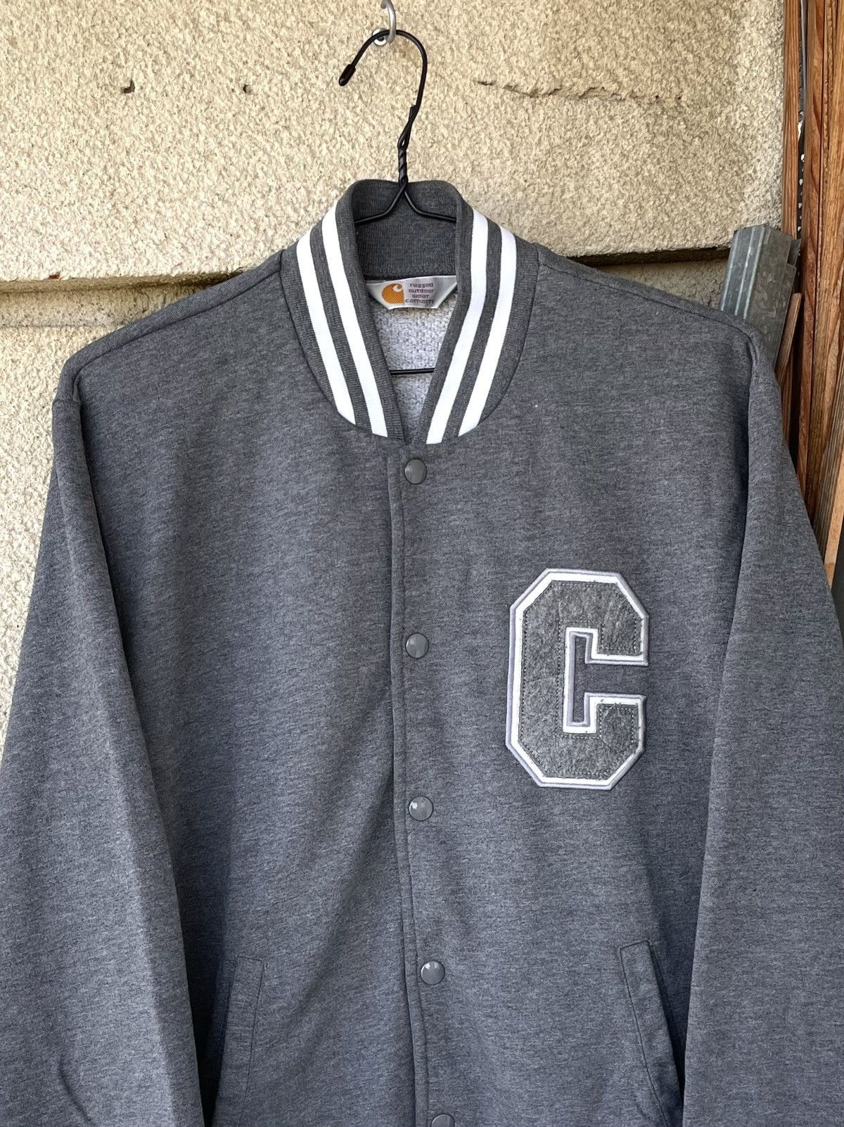 Carhartt Vintage Y2K Carhartt Cup Jacket Varsity Sweatshirt Hoodie Size US L / EU 52-54 / 3 - 2 Thumbnail