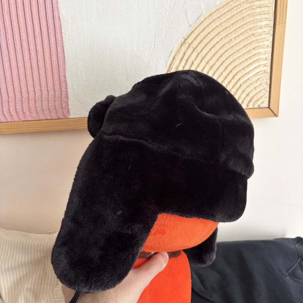 Vintage Vintage 80’s Black Ushanka Hat – Real Fur Size 32 - 5 Thumbnail