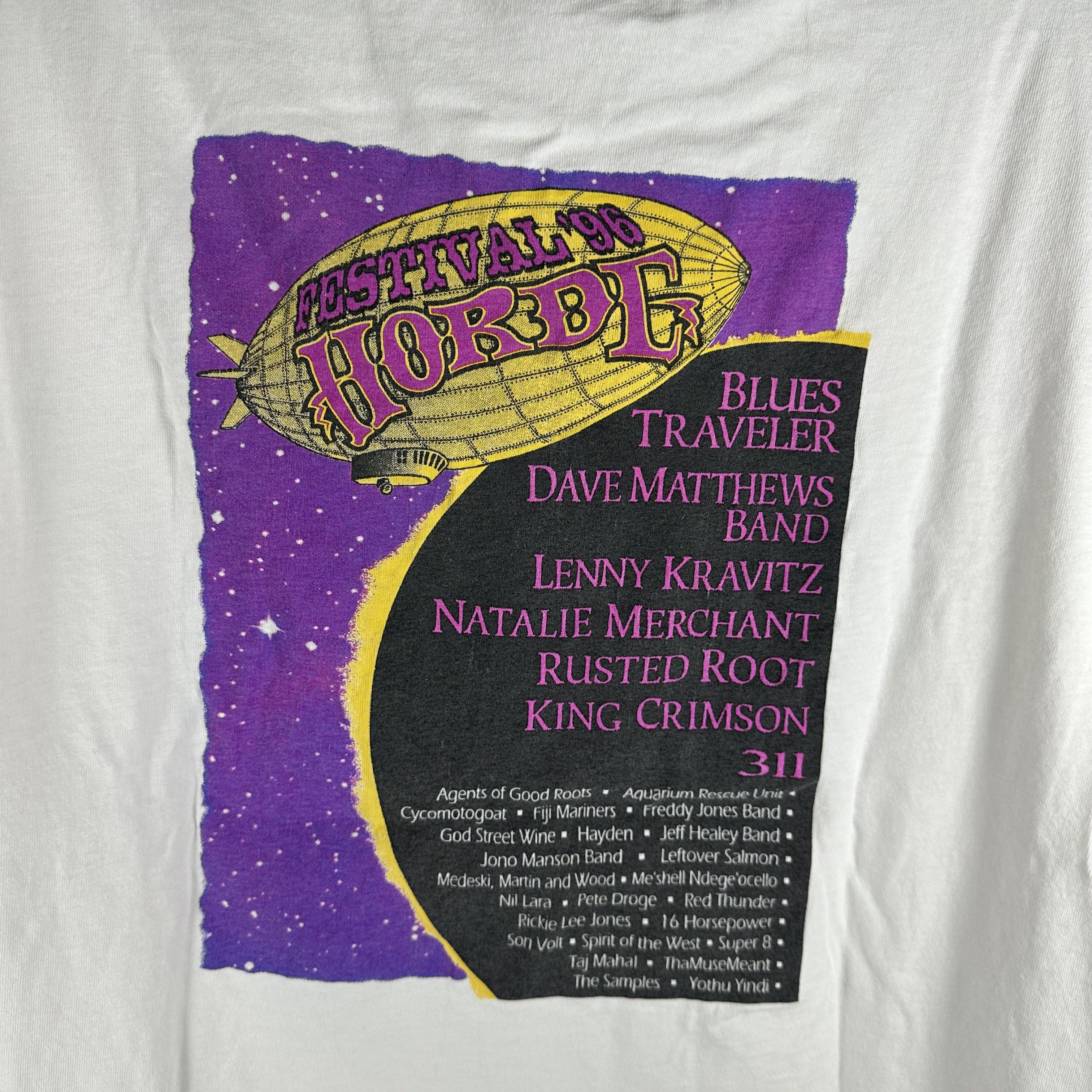 Vintage 1996 Lenny Kravitz 311 King Crimson Horde Festival Tee Size US L / EU 52-54 / 3 - 4 Thumbnail