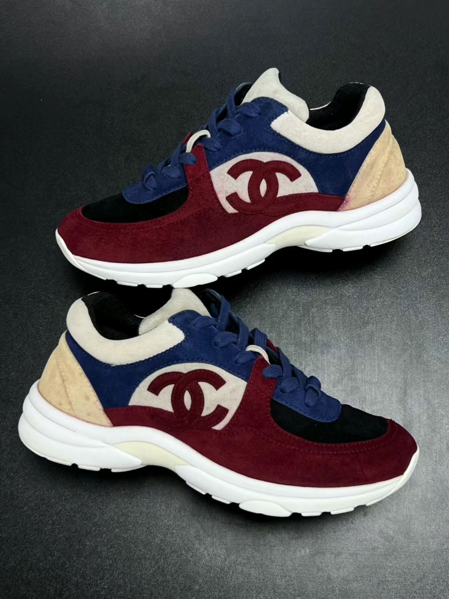 Chanel CHANEL running shoes, dark red Size US 6 / IT 36 - 6 Thumbnail