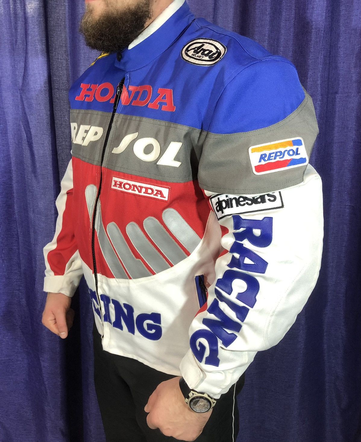 Dainese × Ferrari × Yamaha Honda Motorcycle jacket Racing Vintage Size US XL / EU 56 / 4 - 1 Thumbnail