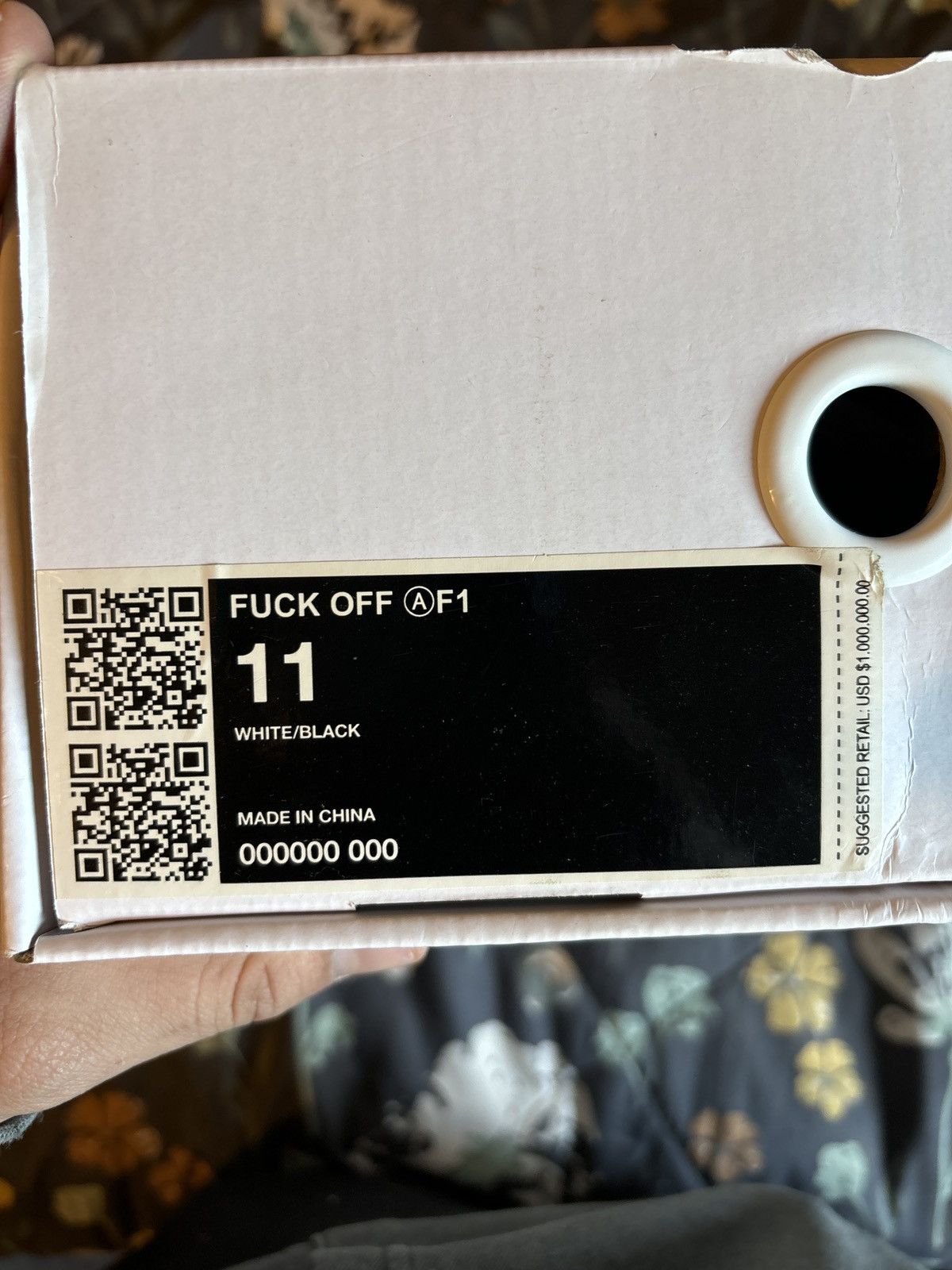 ineverheardofyou F*ck off AF1 Size US 11 / EU 44 - 4 Thumbnail