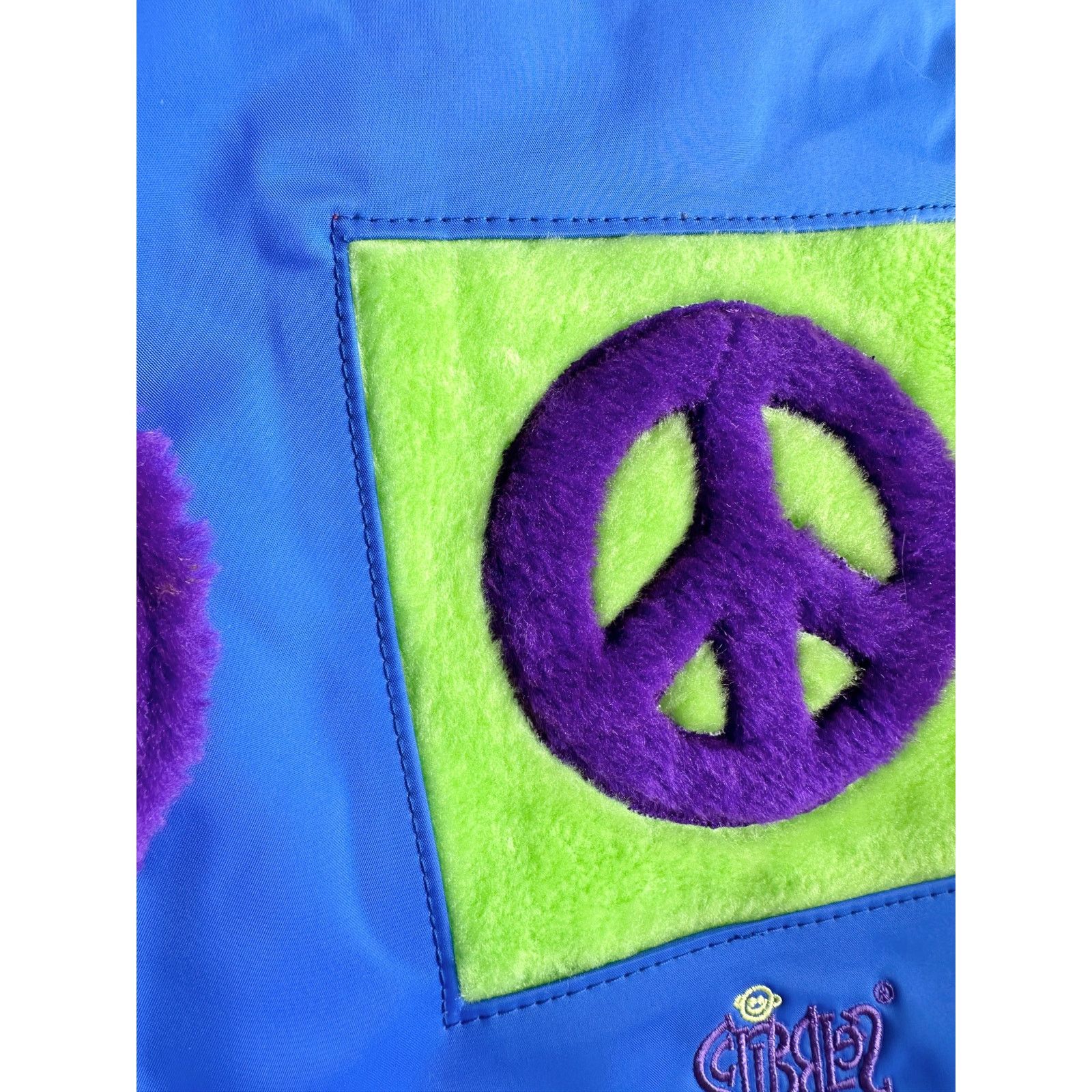 Other NOS Y2K Fuzzy Peace Sign Convertible Bag Size ONE SIZE - 14 Thumbnail