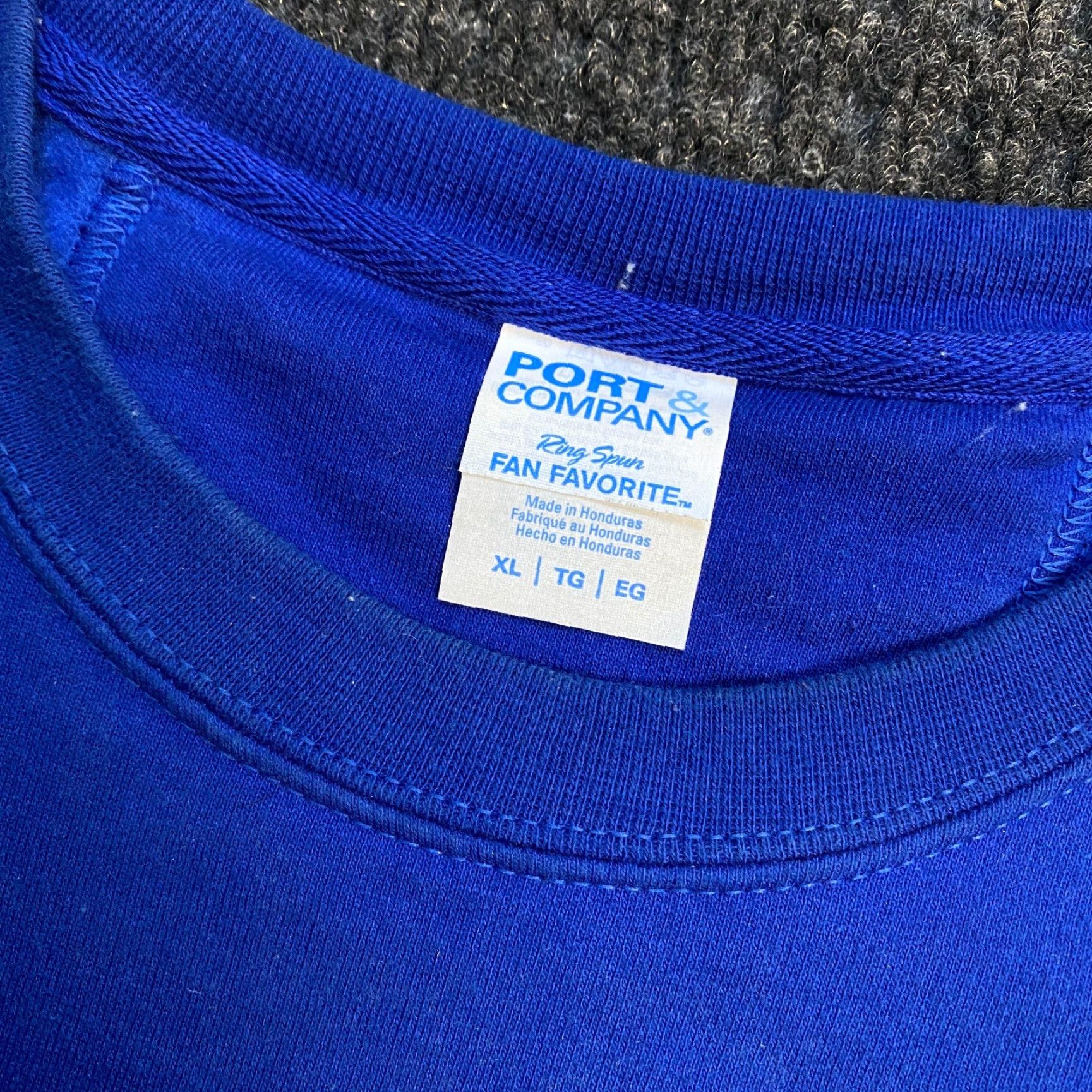 Port Authority VINTAGE Duke University Sweatshirt Crew Neck XL Blue Port Authority Unisex Adults 90s College Graphic Print Pullover Knit Cotton Size US XL / EU 56 / 4 - 3 Thumbnail