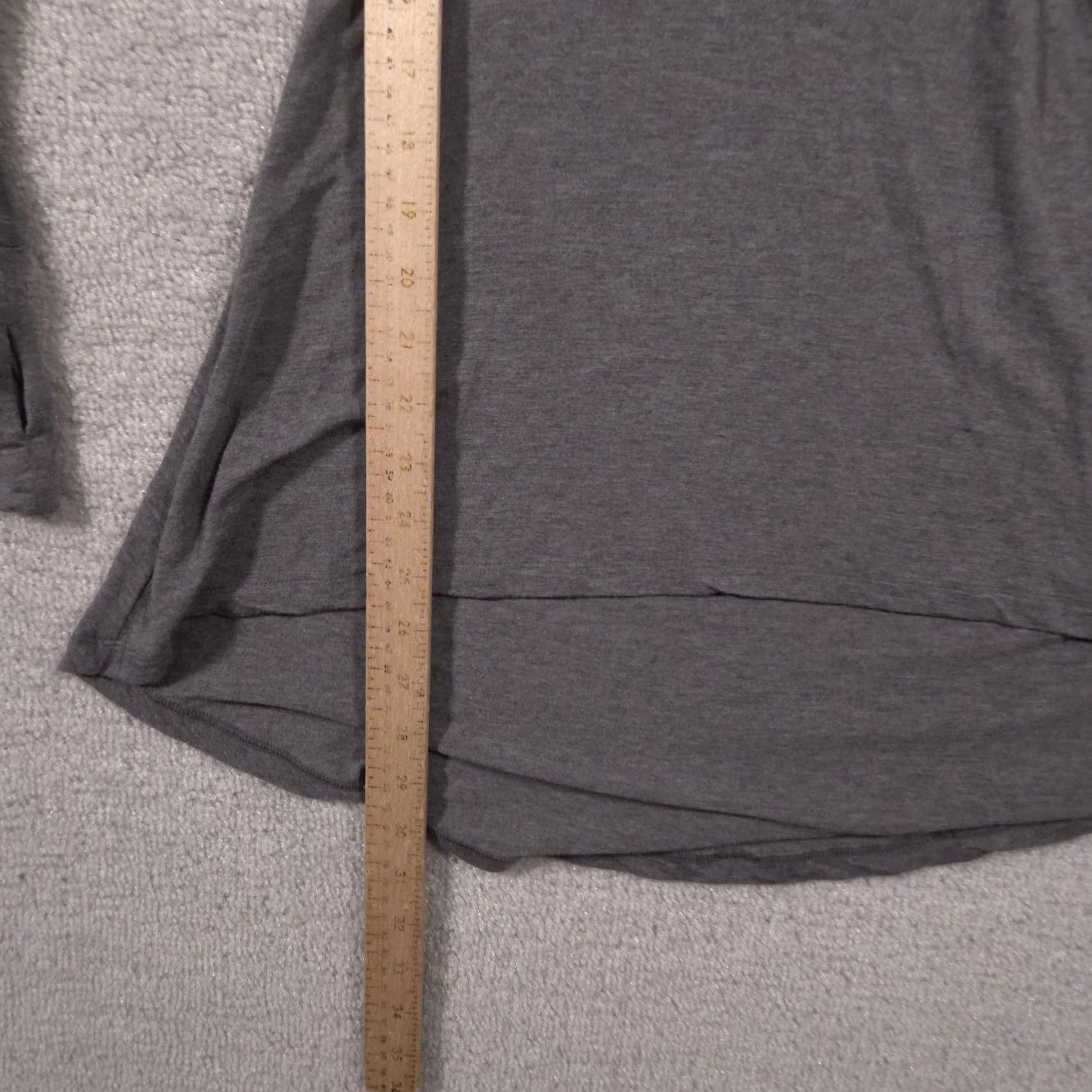 Vintage Cuddl Duds Shirt Womens Small Gray Cowl Neck Long Sleeve Tunic Top Stretch Size S / US 4 / IT 40 - 7 Thumbnail