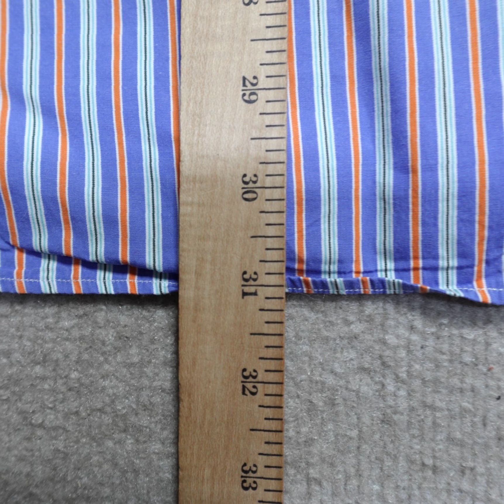 Polo Ralph Lauren Polo Ralph Lauren Shirt Large Blue Striped Button-Down 120'S Poplin Mens L Size US L / EU 52-54 / 3 - 5 Thumbnail