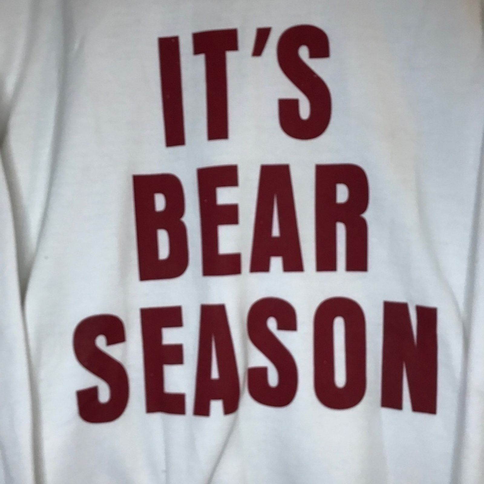 Other Blue 84 White Sweatshirt It’s Bear Season Size Medium Size M / US 6-8 / IT 42-44 - 3 Thumbnail