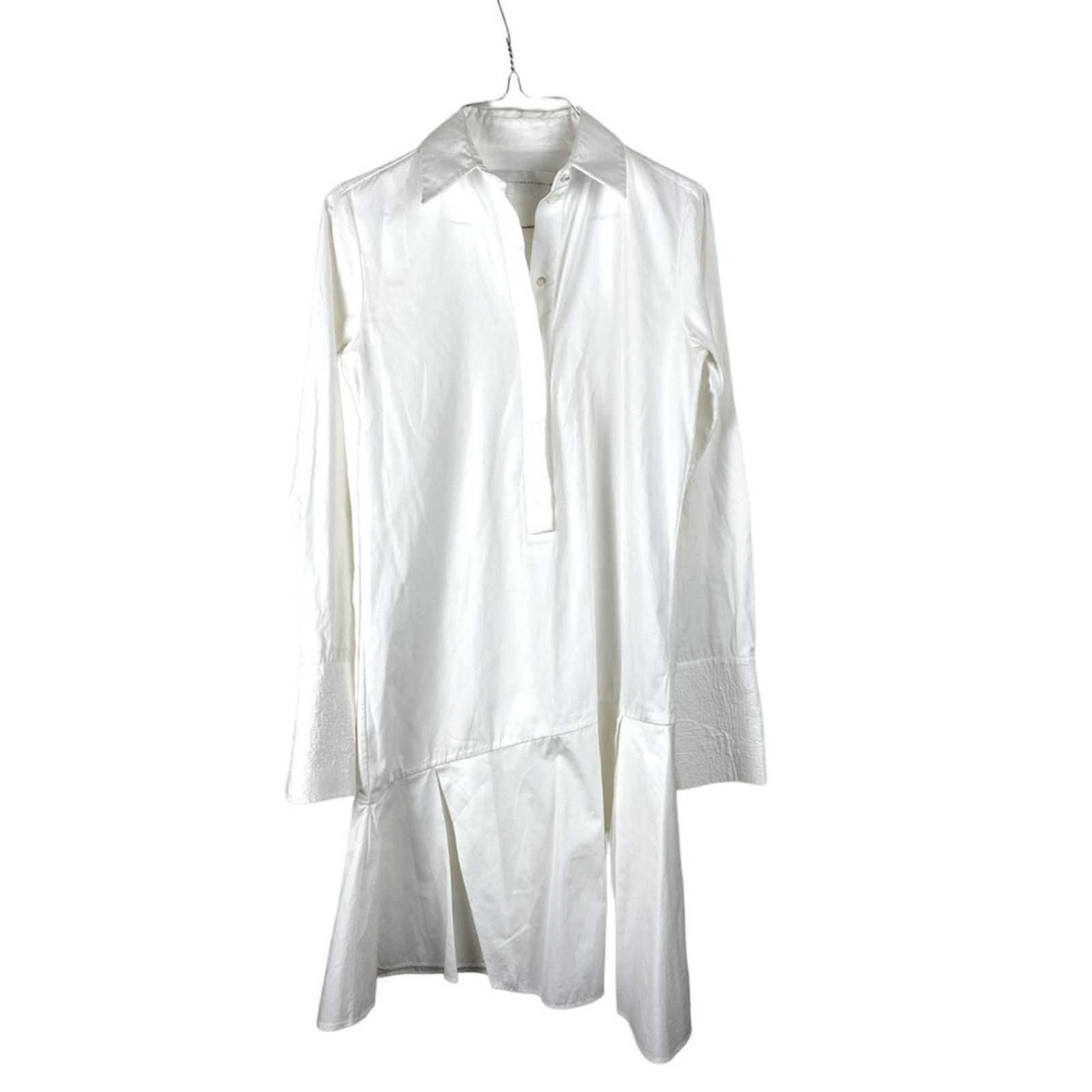 Victoria Beckham VICTORIA BECKHAM Fluted cotton-jacquard mini shirt dress 0 Size XS / US 0-2 / IT 36-38 - 1 Thumbnail