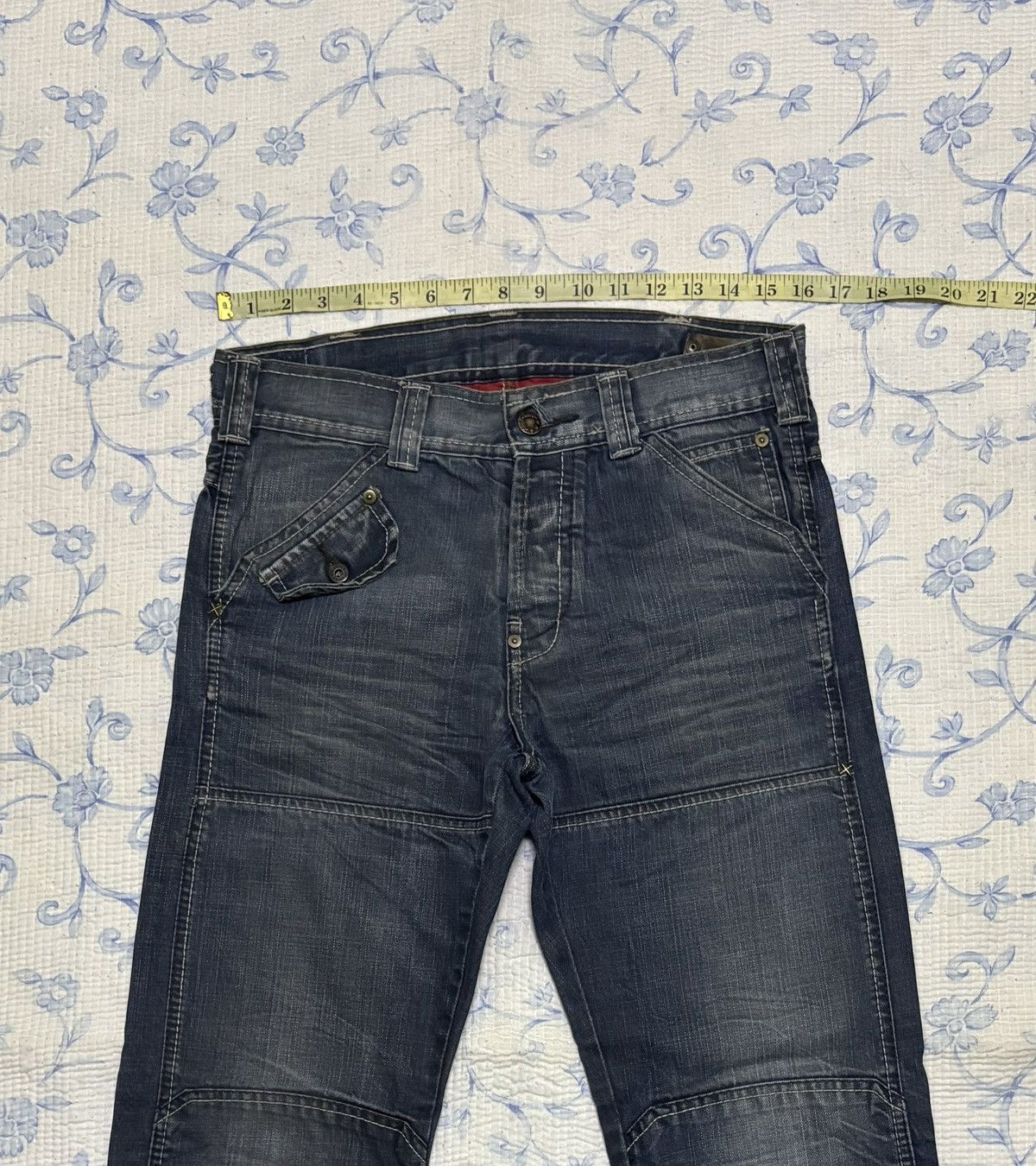 Vintage S19 Streetwear Jeans Distressed Denim Size US 32 / EU 48 - 3 Thumbnail