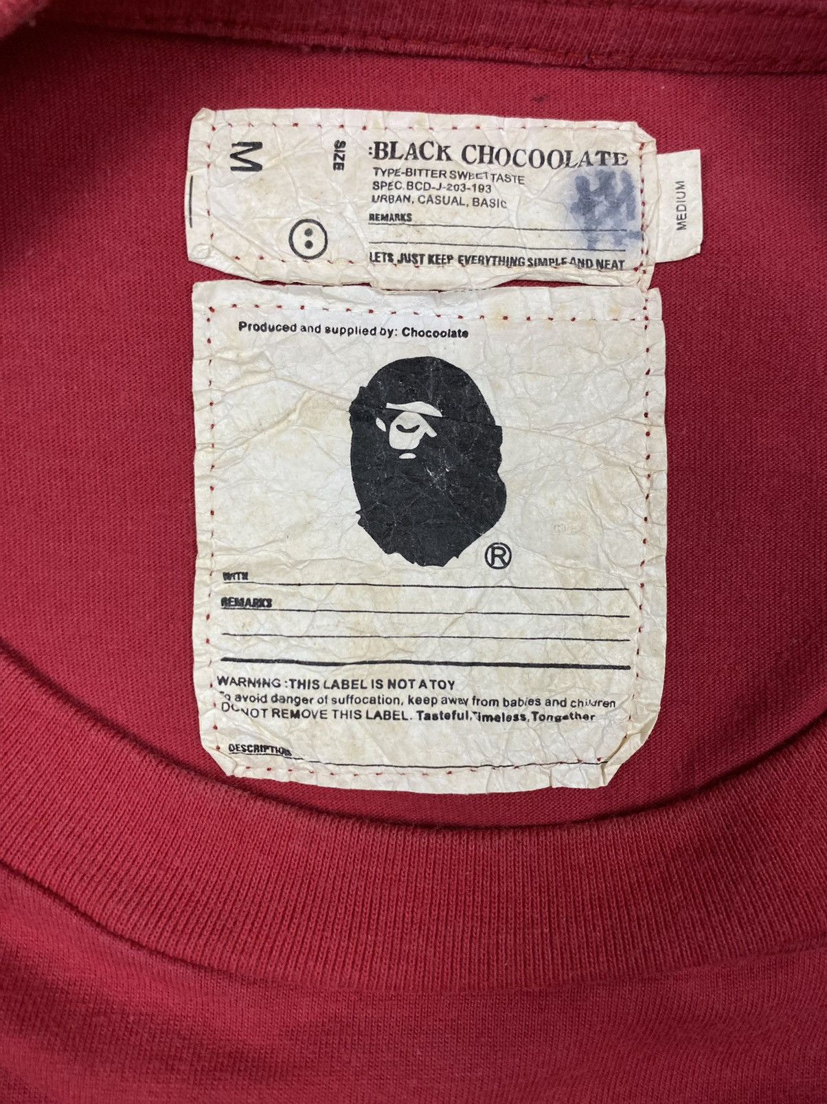 Bape × Chocolate Pre-loved Bathing Ape X Chocoolate Tshirt Size US M / EU 48-50 / 2 - 6 Thumbnail