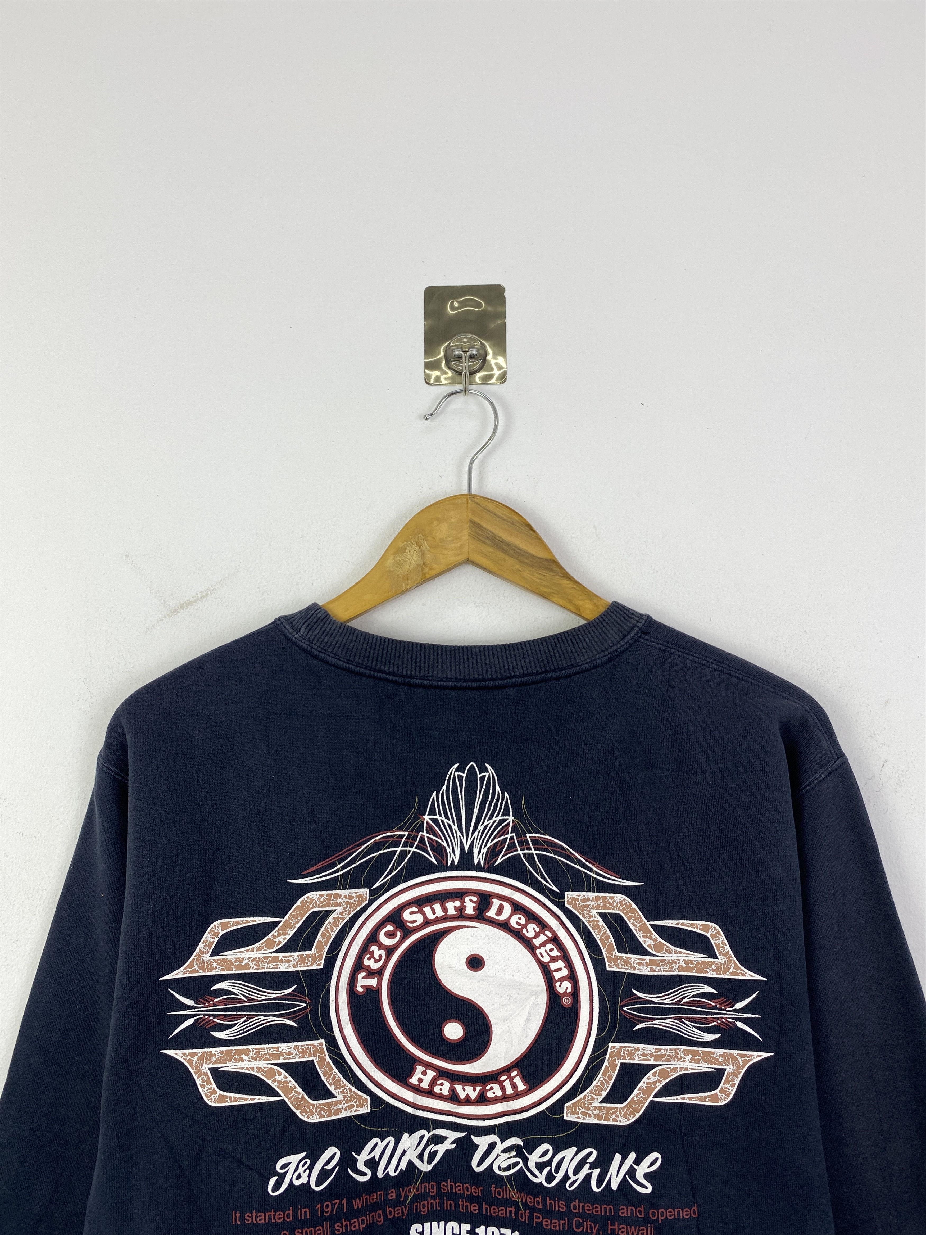 Vintage Vintage T&C Surf Backhit Sweatshirt SH0190 Size US L / EU 52-54 / 3 - 2 Thumbnail
