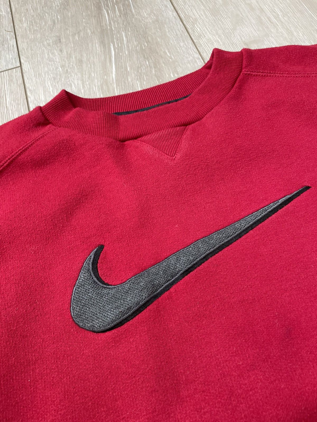 Nike × Vintage Vintage 90s woman's Nike sweatshirt big logo Size XS / US 0-2 / IT 36-38 - 2 Thumbnail