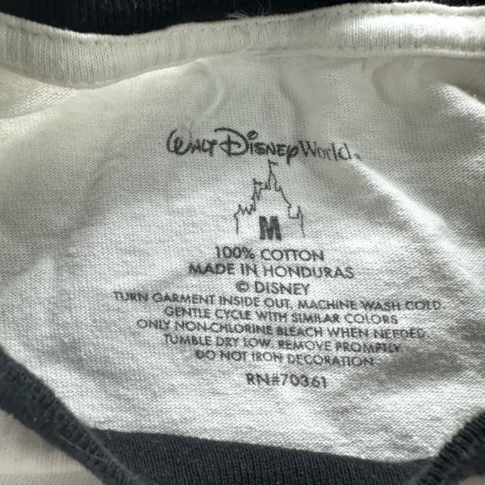 Disney Disney Shirt Mens Medium White Black Ringer Graphic Grumpy Snow White Dwarf Tee Size US M / EU 48-50 / 2 - 5 Thumbnail