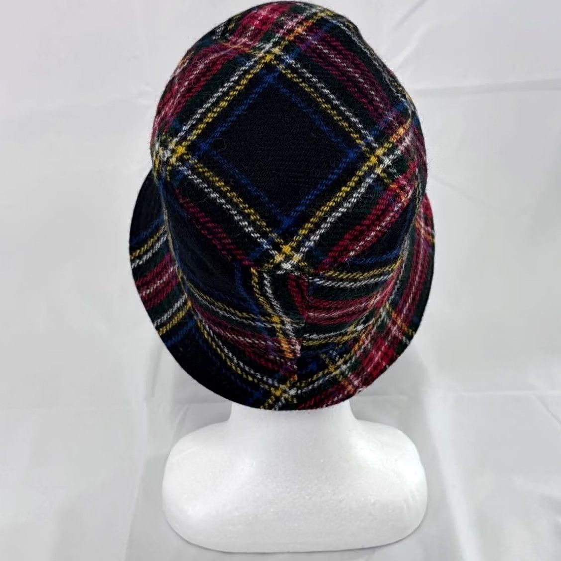 Miu Miu Miu Miu Hat Bakeha Wool Bucket Plaid Pattern Limited Edition VHTF Designer Colle Womens Size ONE SIZE - 3 Thumbnail