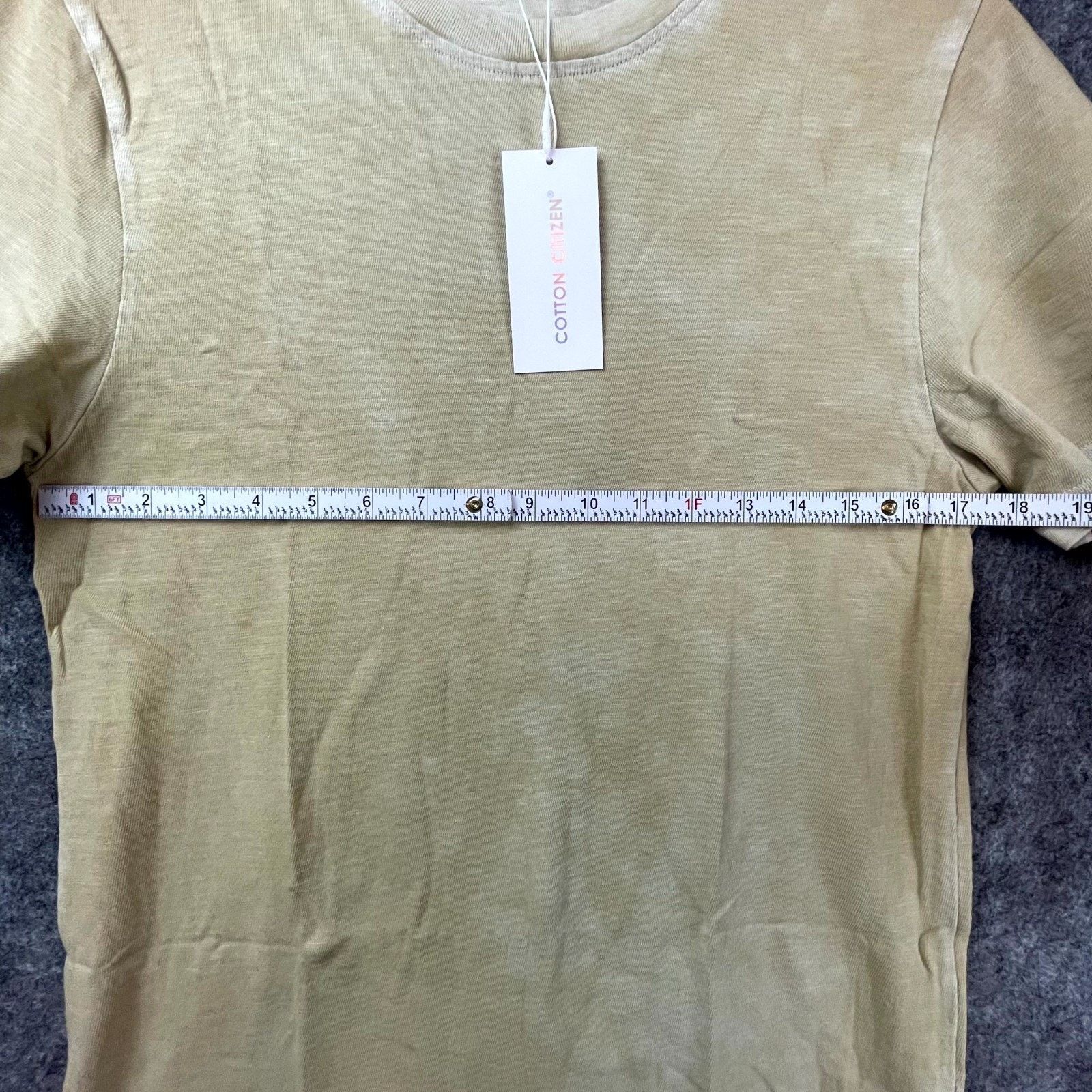 COTTONCITIZEN Cotton Citizen Presley T-Shirt Men Small Cashew Vintage Wash Size US S / EU 44-46 / 1 - 3 Thumbnail