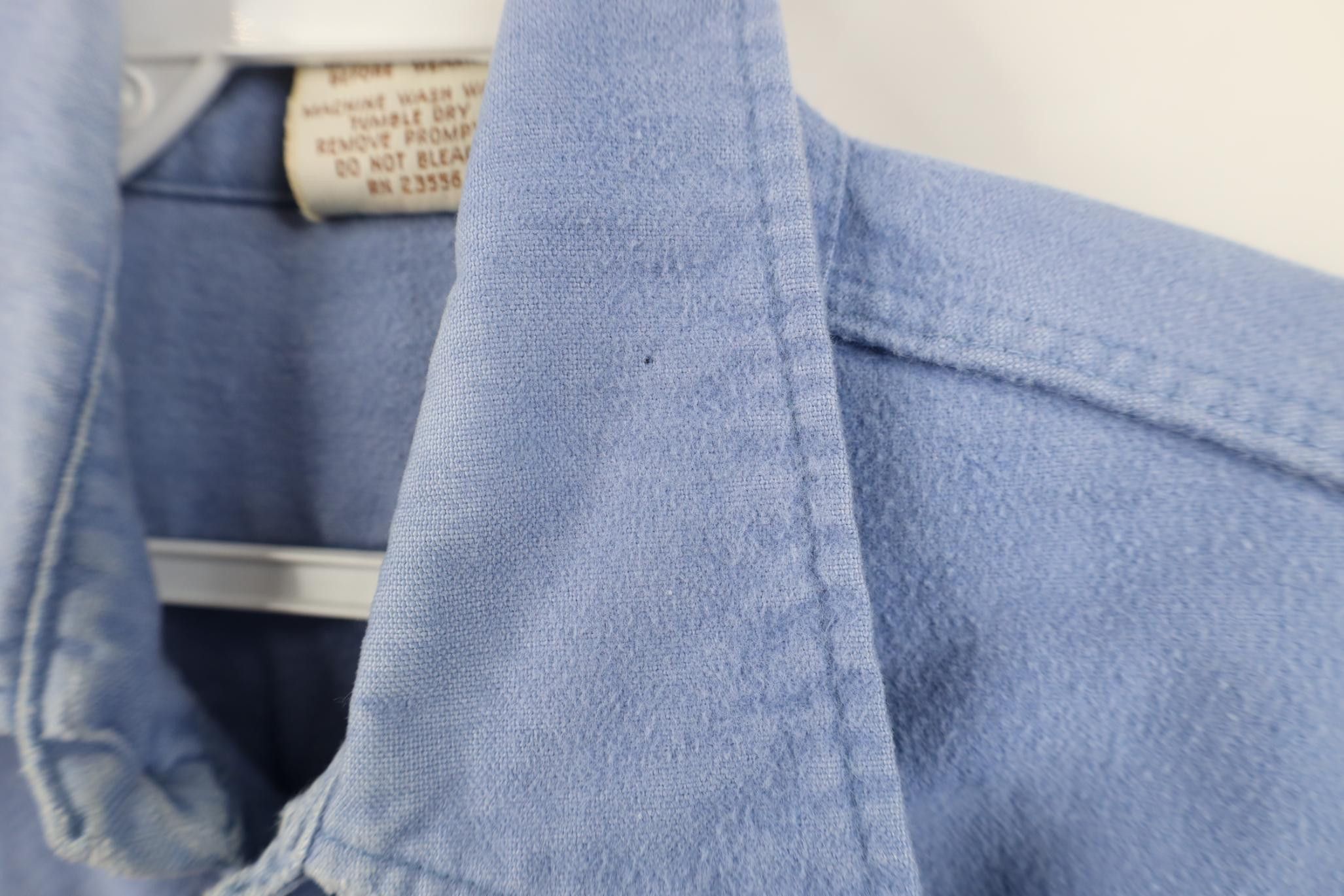 Vintage Vintage 70s Streetwear Chamois Cloth Button Shirt Blue USA Size US M / EU 48-50 / 2 - 6 Thumbnail