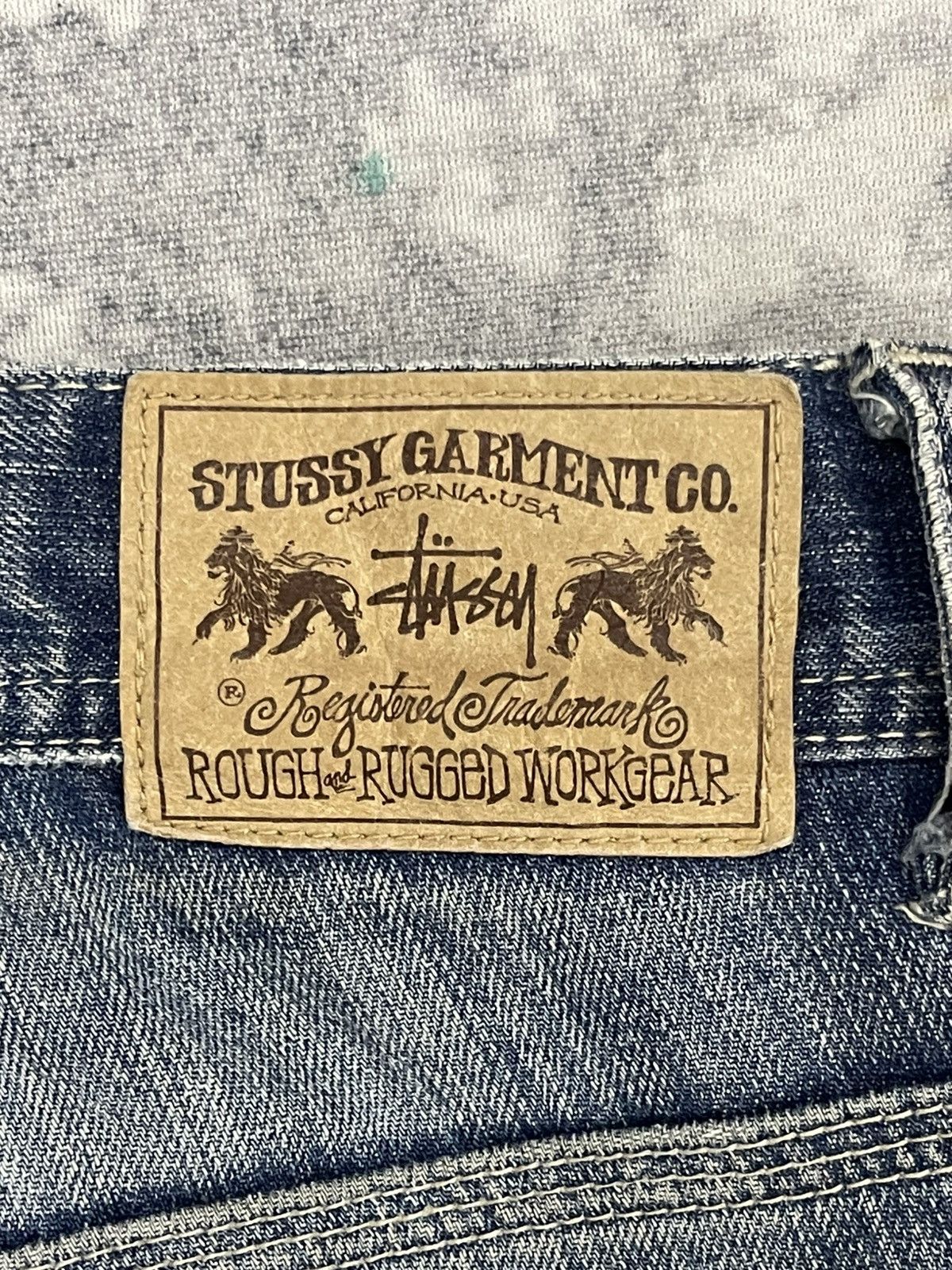 Stussy Vintage Stüssy Japan 'Rough & Rugged' Carpenter Denim Pants Size US 32 / EU 48 - 17 Thumbnail