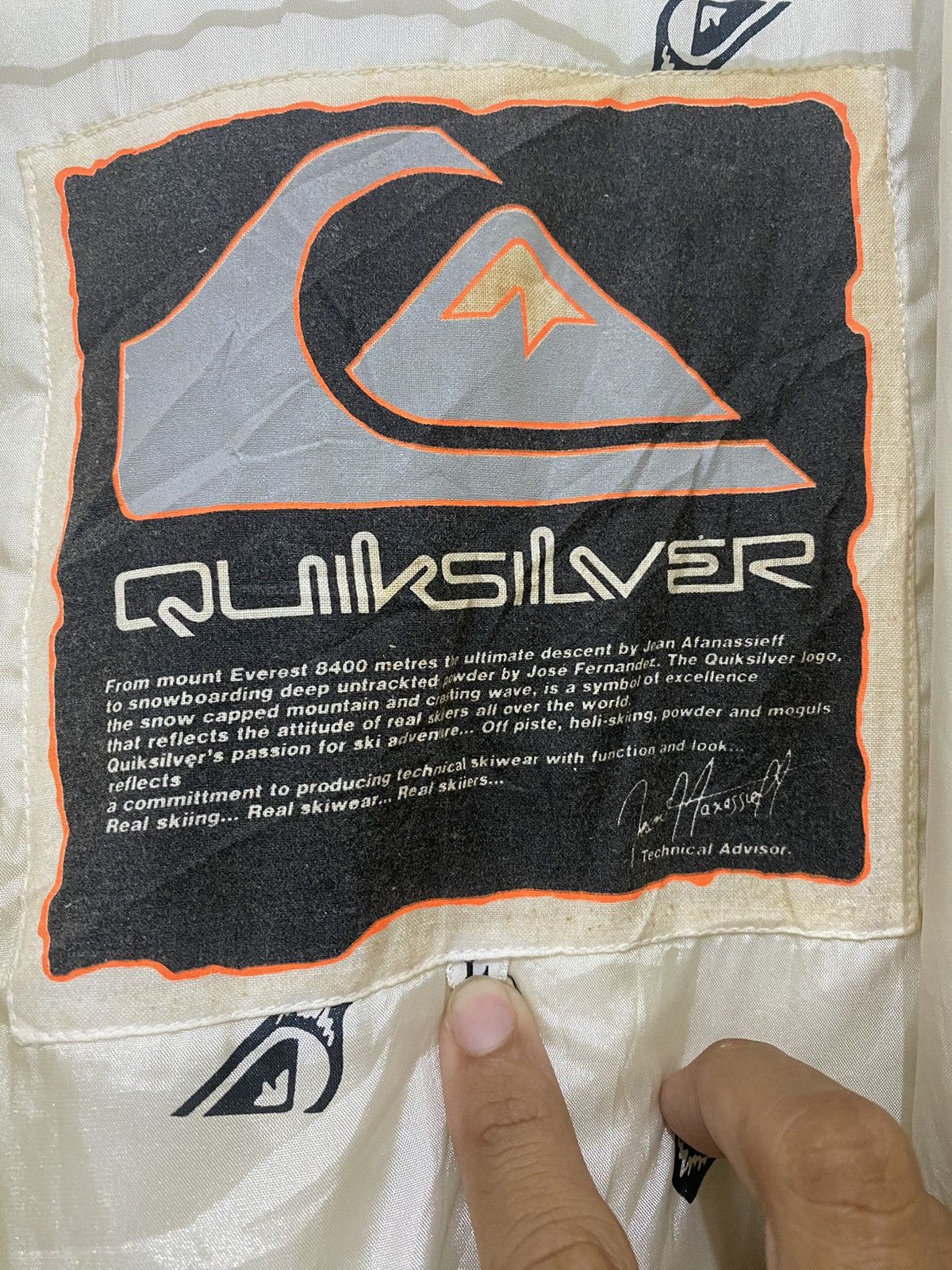 Quiksilver Vintage QuickSilver Snowboard Outdoor Rare Design Size US L / EU 52-54 / 3 - 8 Thumbnail