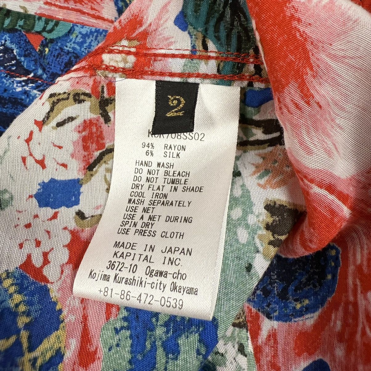 Kapital Kountry Kapital Aloha Hawaii Button Up Shirt Crash Denim Red Size US S / EU 44-46 / 1 - 5 Thumbnail