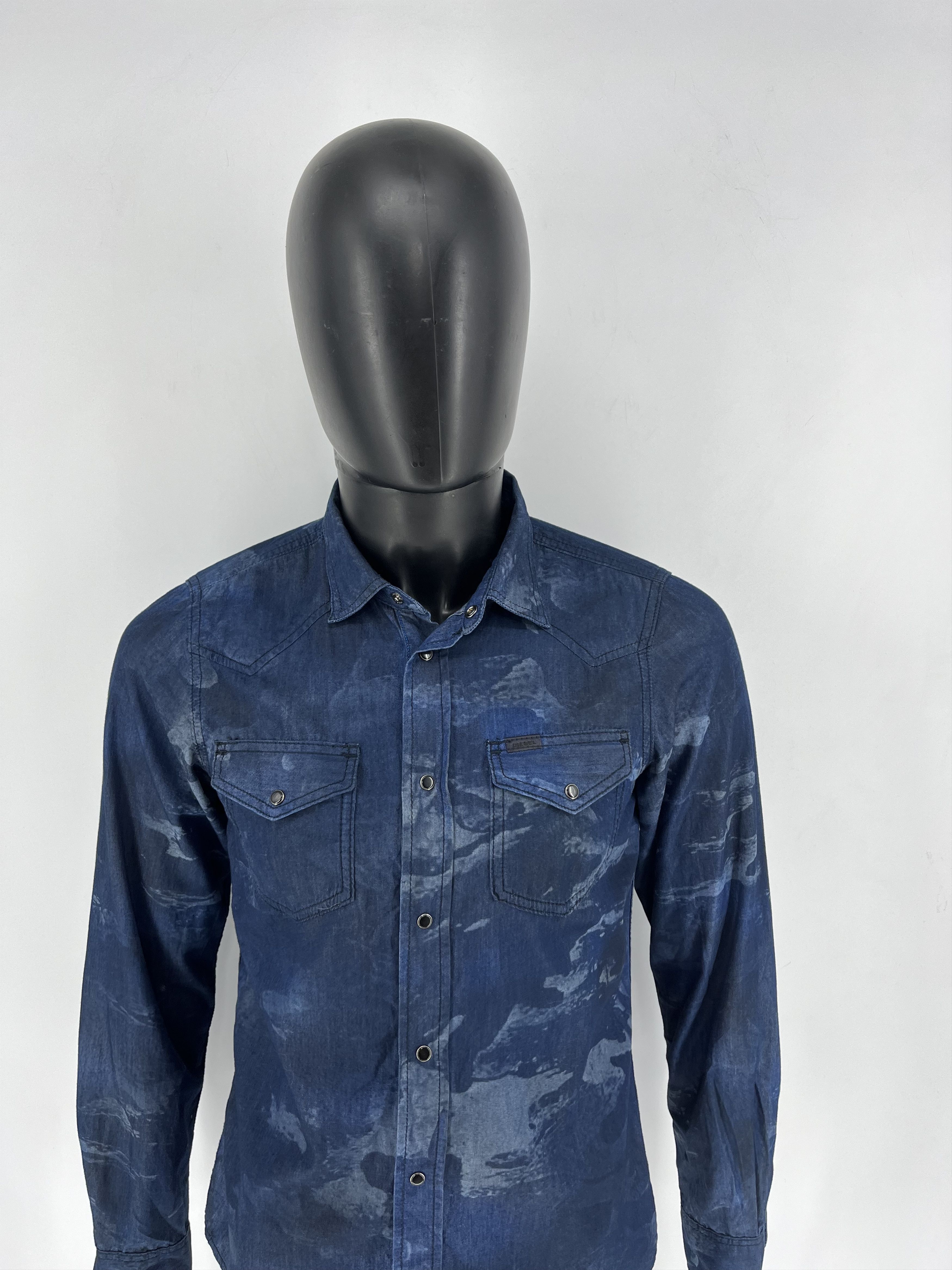 Diesel × Vintage Diesel Industry Pearl Snap Denim Long Sleeve Shirt Size M Size US M / EU 48-50 / 2 - 5 Thumbnail