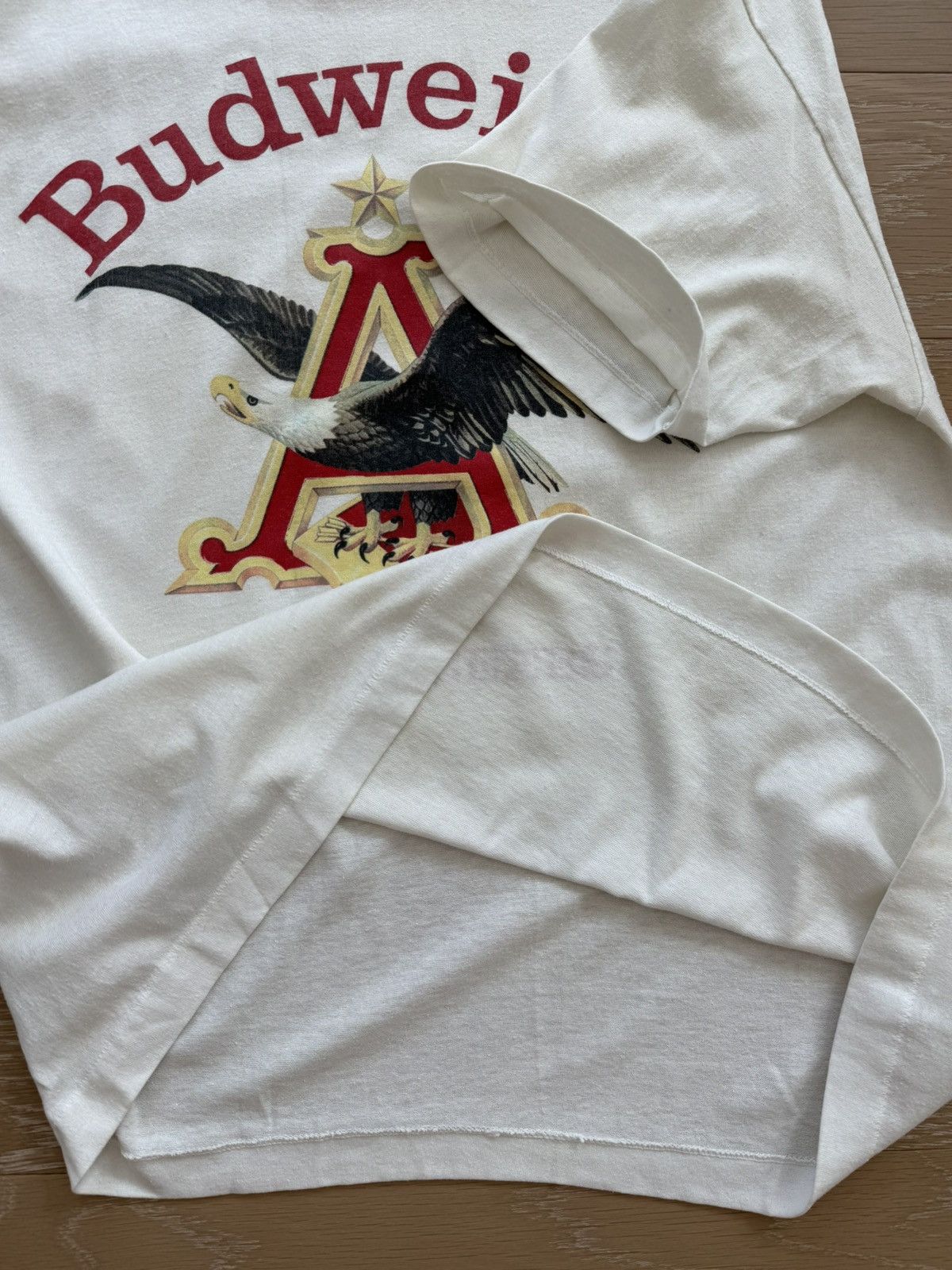 TEE JAYS Vintage 80’s Budweiser King of Beers Eagle Logo Shirt Size US XL / EU 56 / 4 - 6 Thumbnail