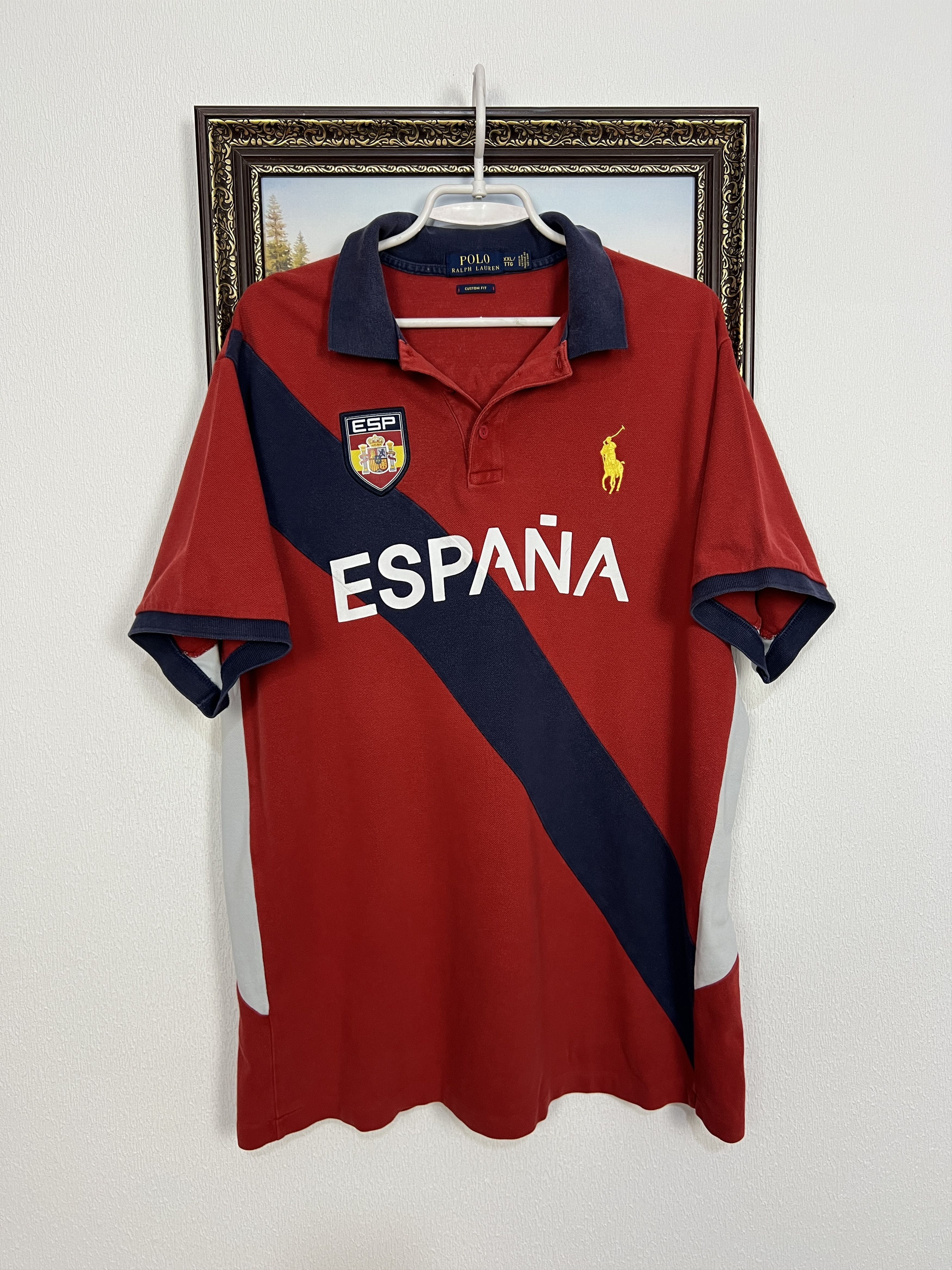 Polo Ralph Lauren Spain Espana Big Pony Rare Chief Keef Blue Shirt Jersey Size US XXL / EU 58 / 5 - 1 Thumbnail