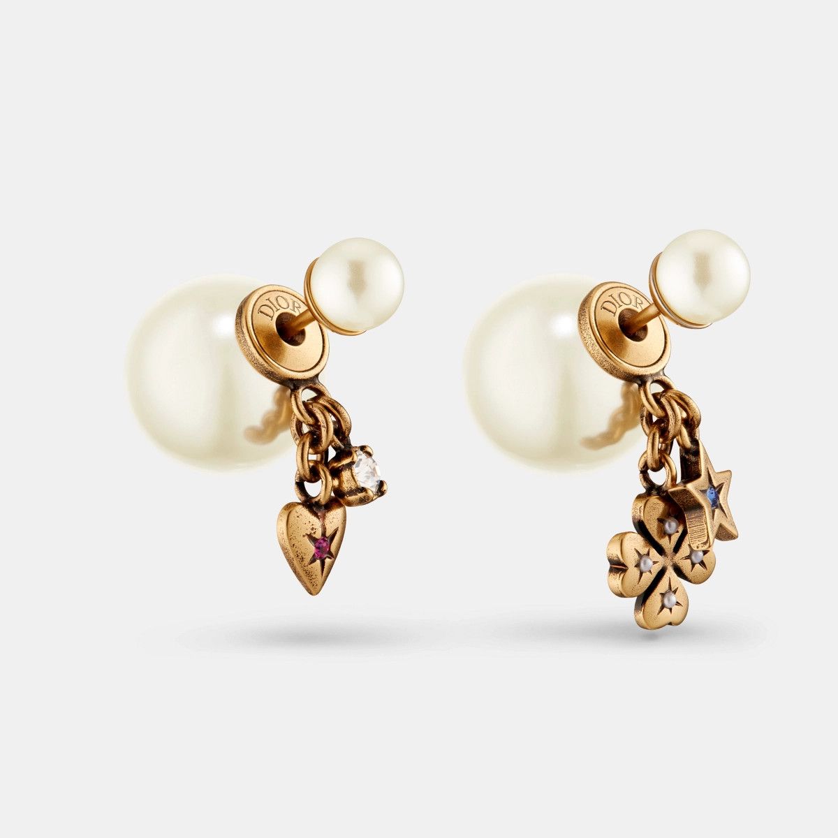 Dior o1bcso1str0126 Size:OS/Tribales Earrings in Golden/White Size ONE SIZE - 1 Thumbnail