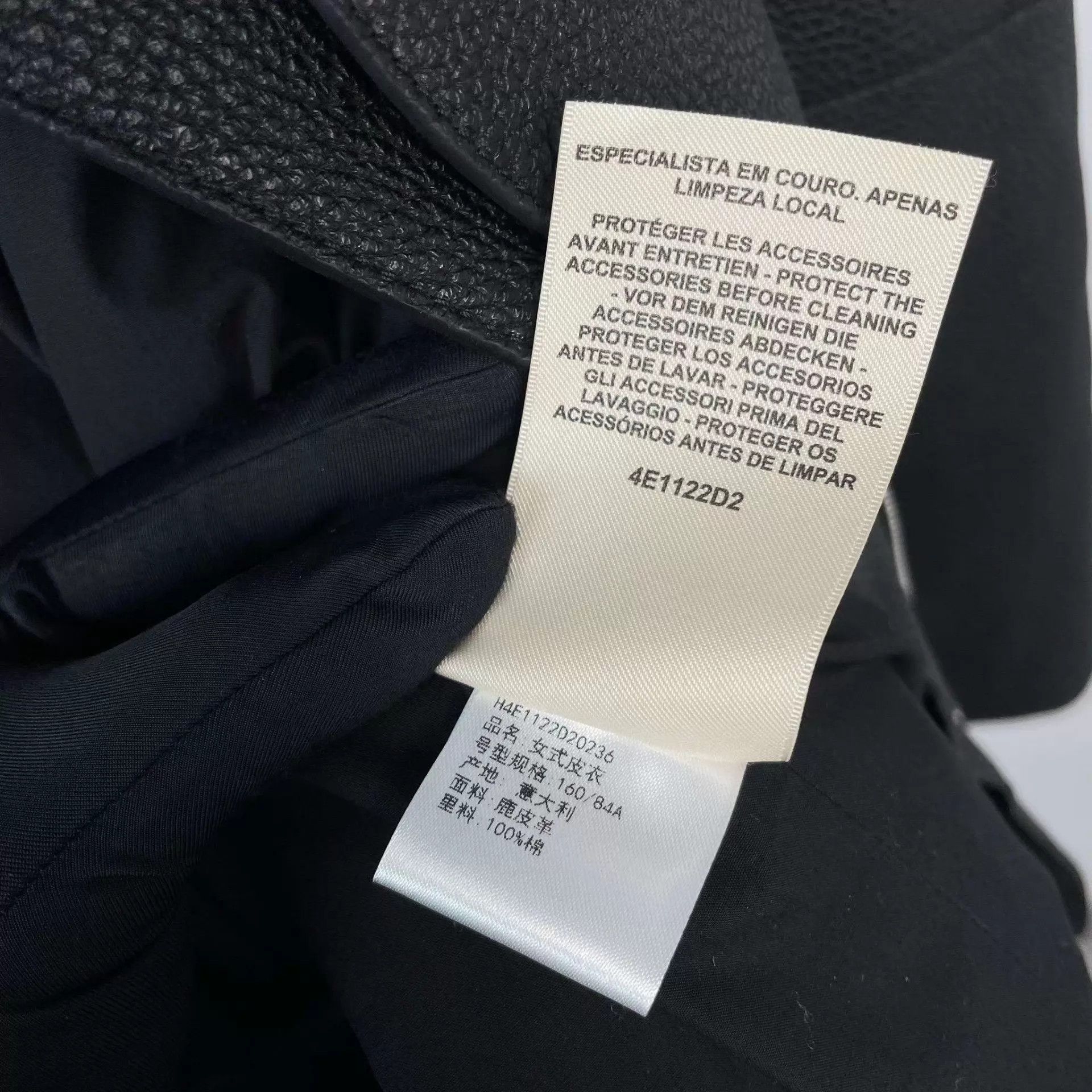 Hermes Mint Hermès Deerskin Jacket EU36 Black Size XS / US 0-2 / IT 36-38 - 8 Thumbnail