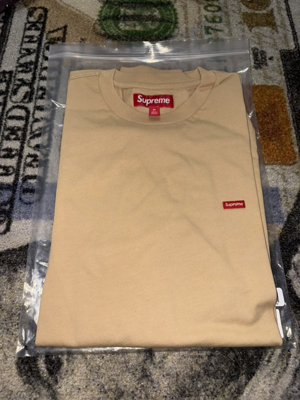 Supreme Supreme Small Box L/S Tee Tan Size US M / EU 48-50 / 2 - 1 Thumbnail