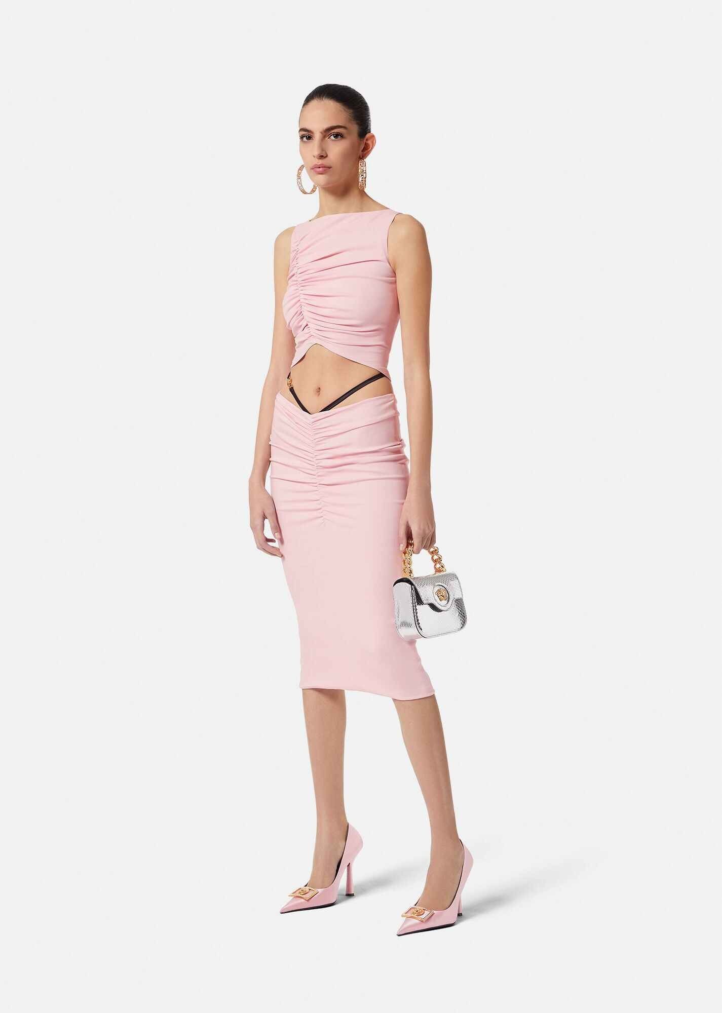 Versace o1y0226 Blouse in Pink Size XS / US 0-2 / IT 36-38 - 5 Thumbnail